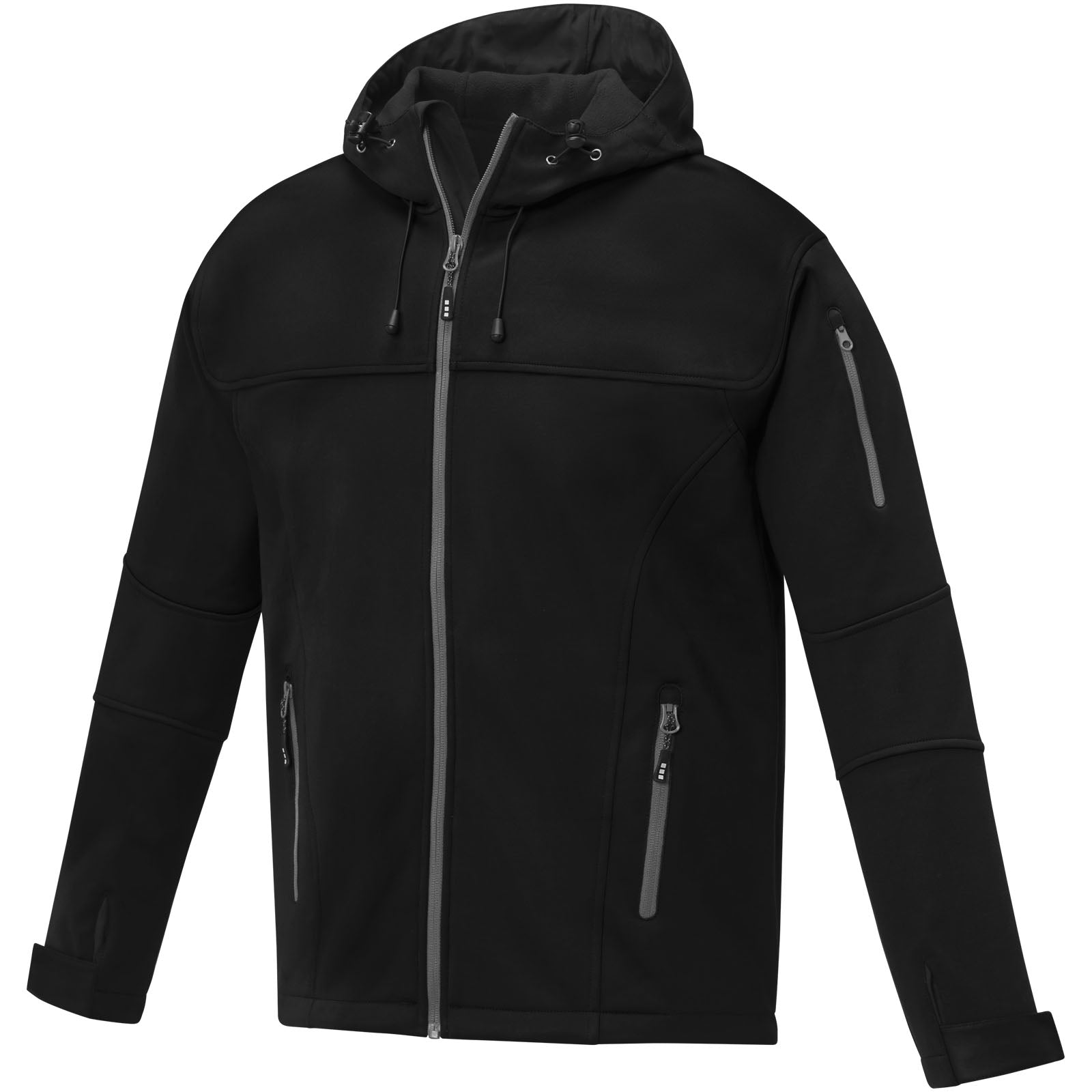 Match Softshelljacke für Herren – Schwarz – 3XL