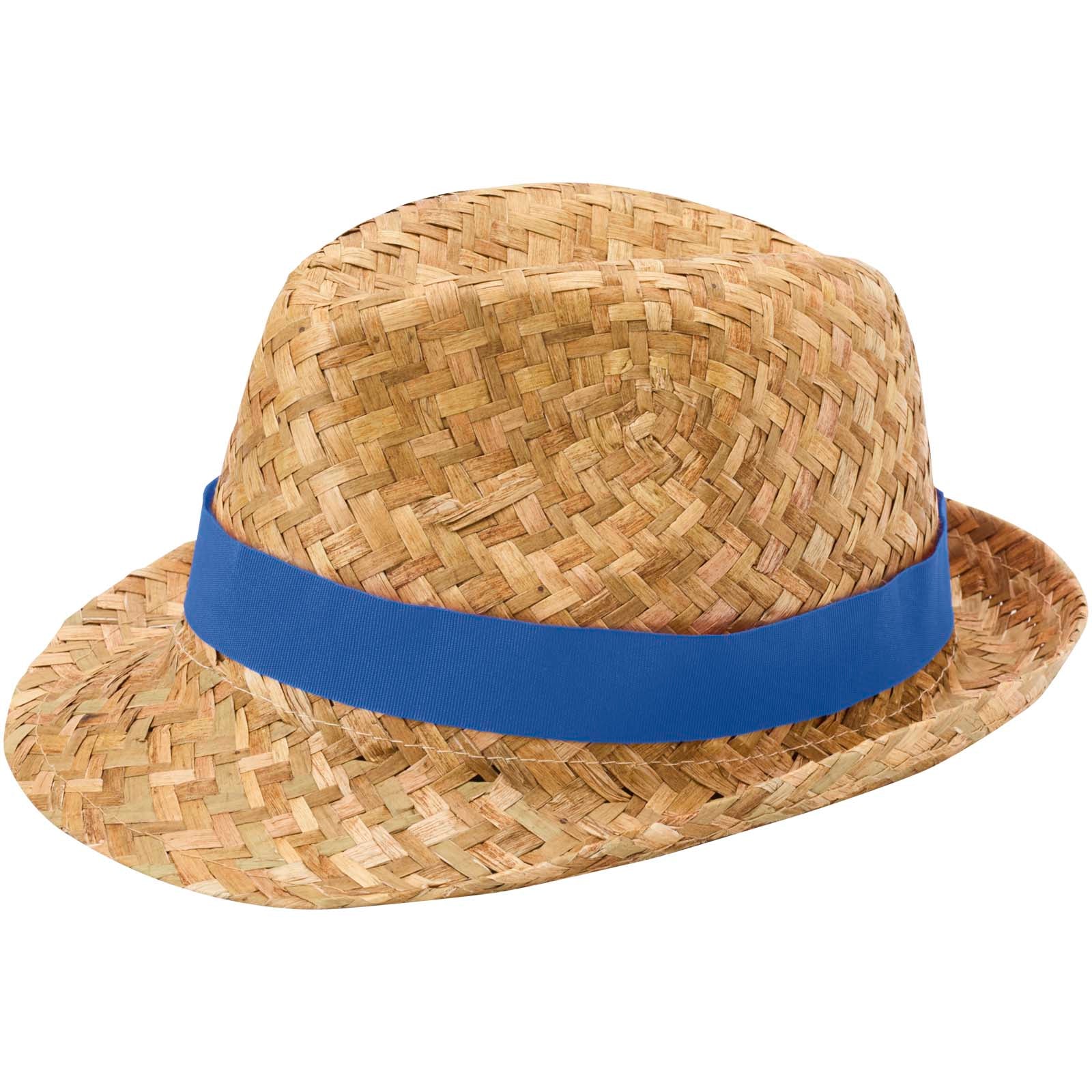 Pricus Strohhut – Royalblau und Natur