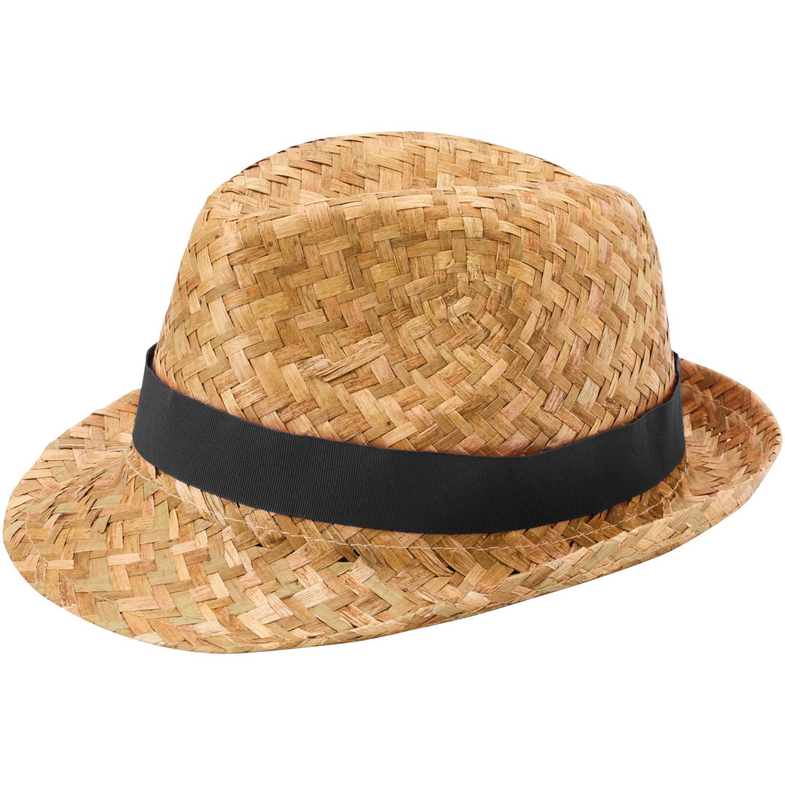 Pricus Strohhut – Schwarz und Natur
