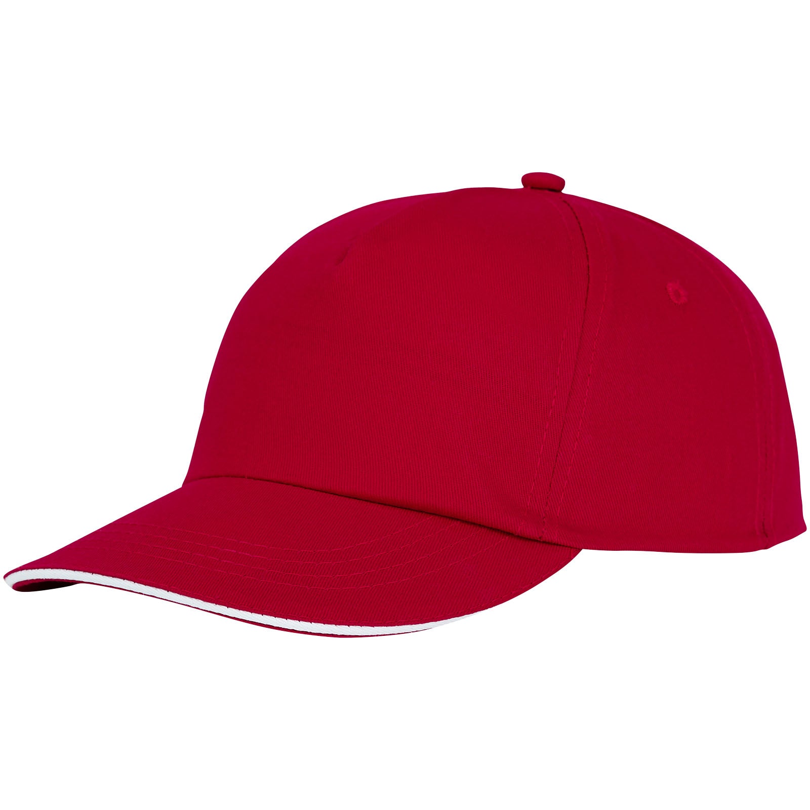 Styx 175 g/m² Kappe mit 5 Segmenten und Sandwichschirm – Rot