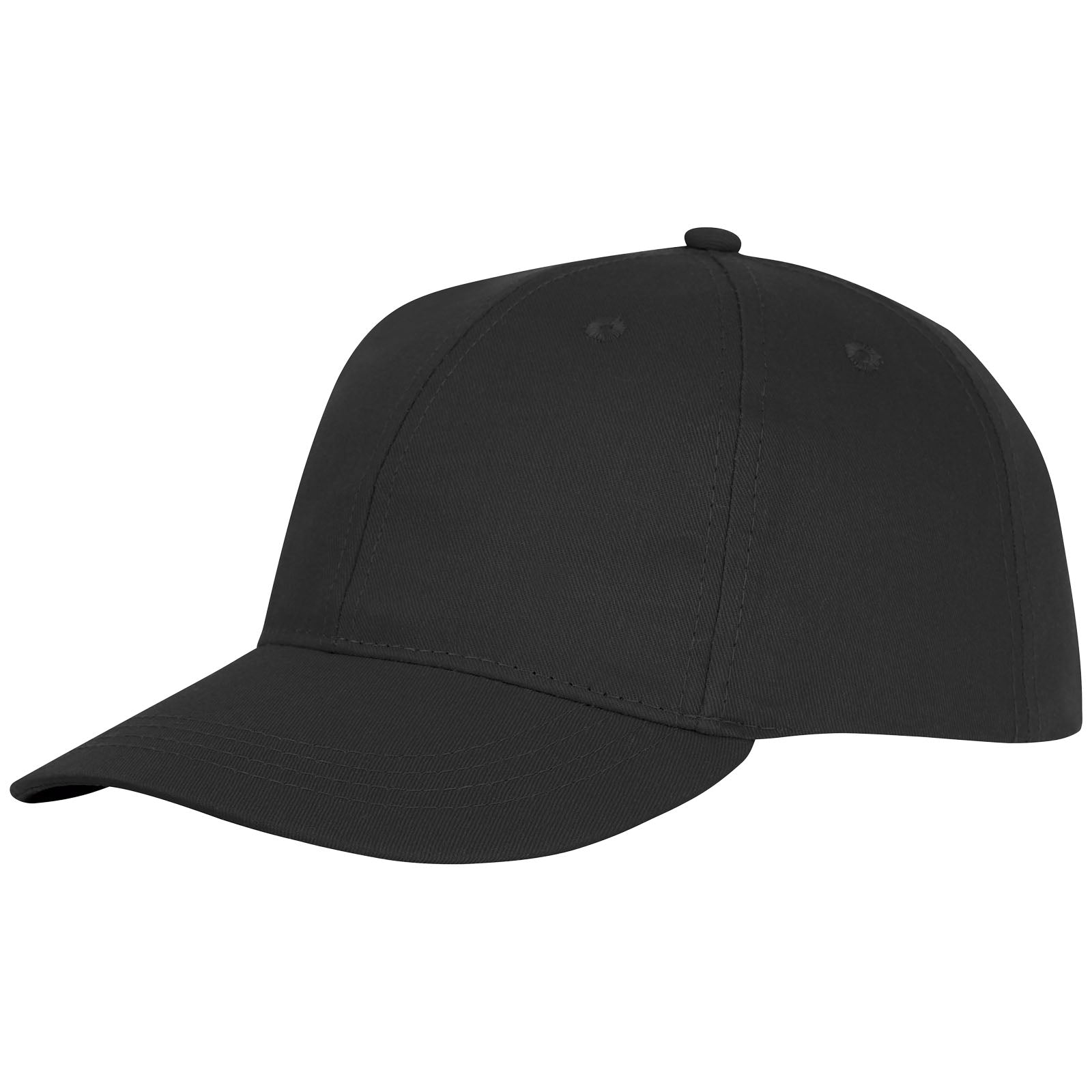 Ares 175 g/m² Kappe mit 6 Segmenten – Schwarz