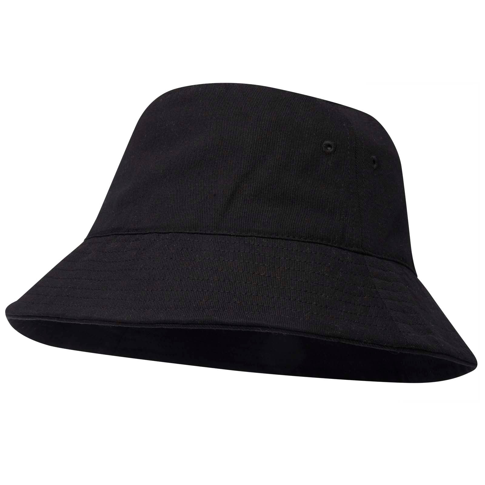 Wicklow 240 g/m² recycelter Sonnenhut – Schwarz