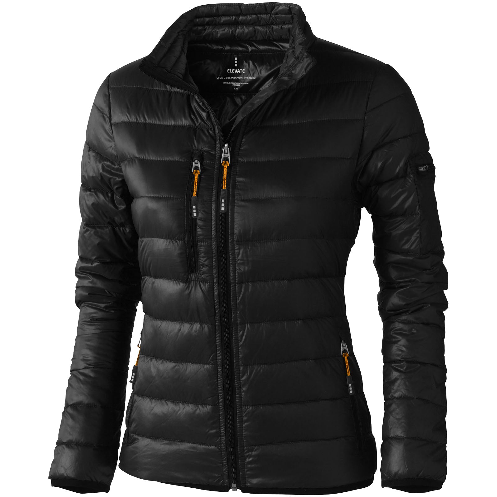 Scotia leichte Daunenjacke für Damen – Schwarz – XXL