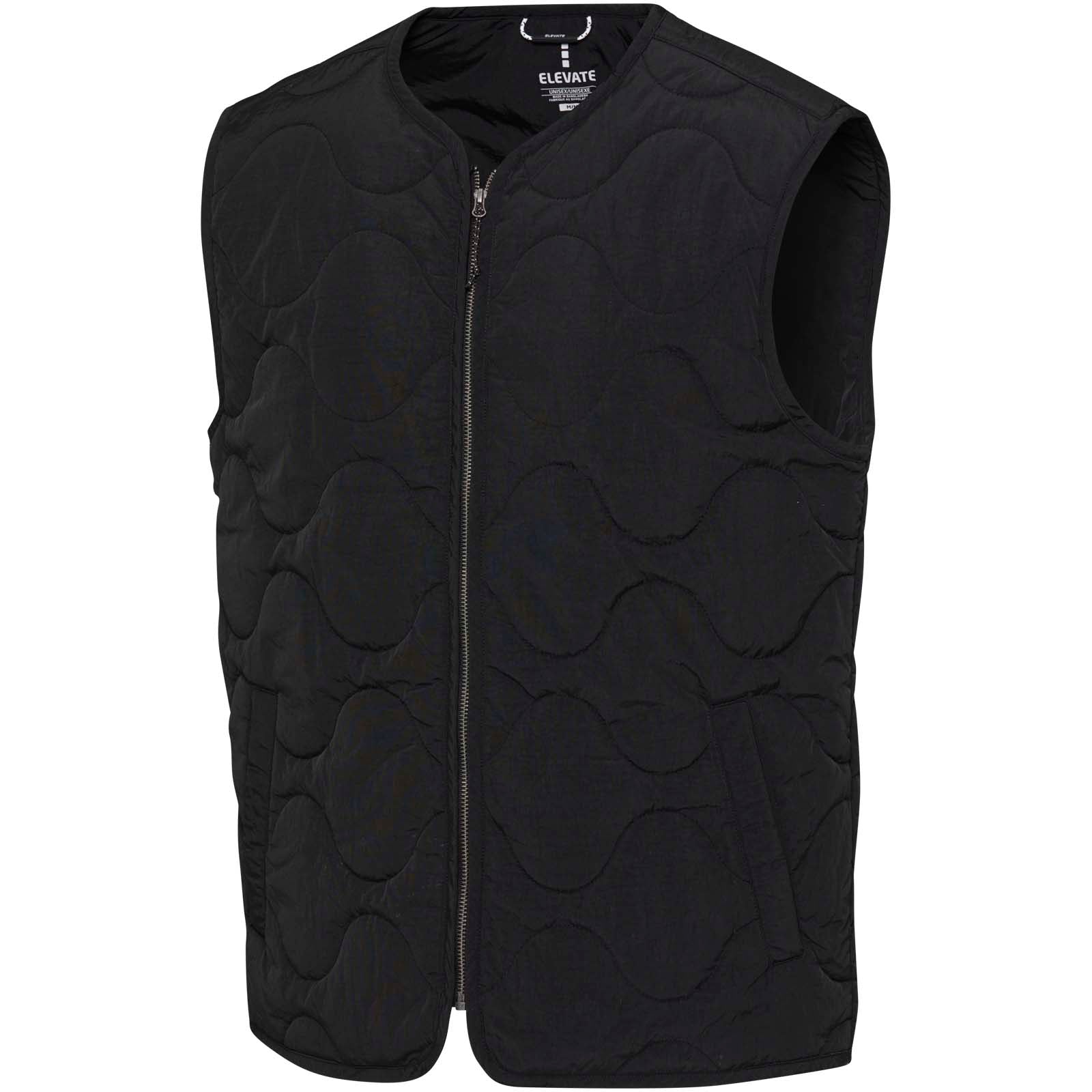 Quarz GRS-recycelte Thermoweste Unisex – Schwarz – XXS