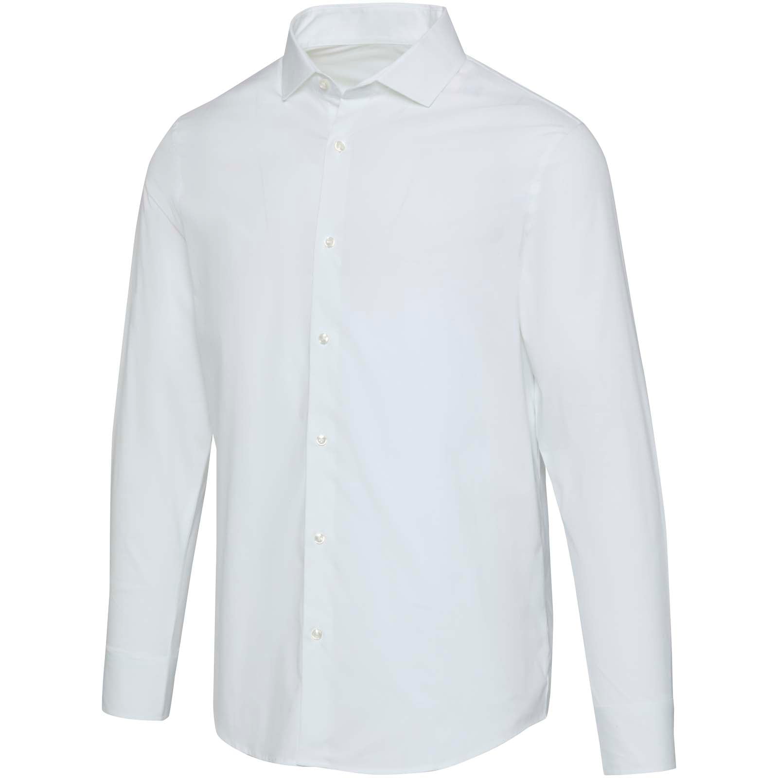 Carnelian 133 g/m² Popeline Hemd – Weiss – 3XL