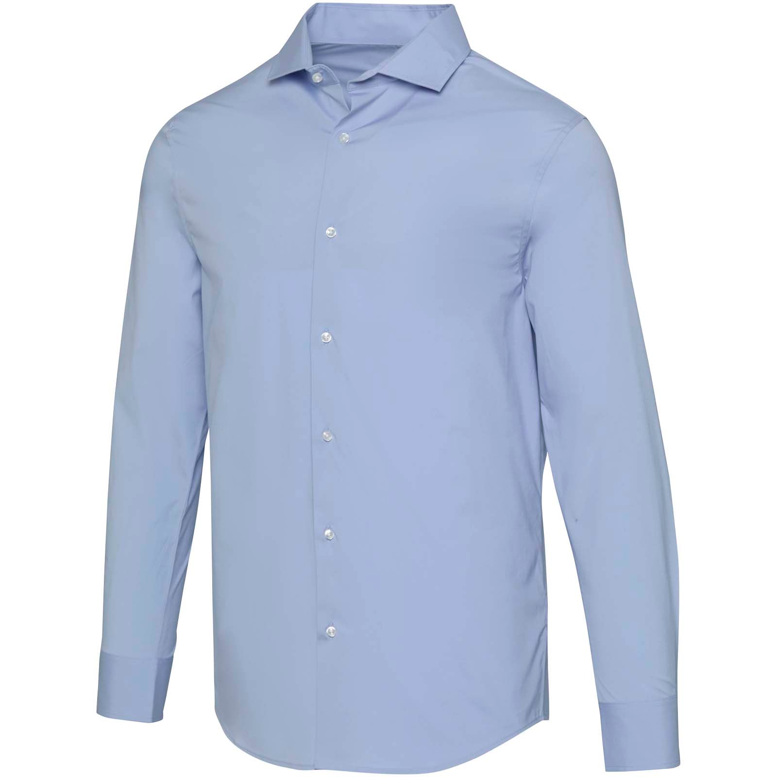 Carnelian 133 g/m² Popeline Hemd – Hellblau – 3XL