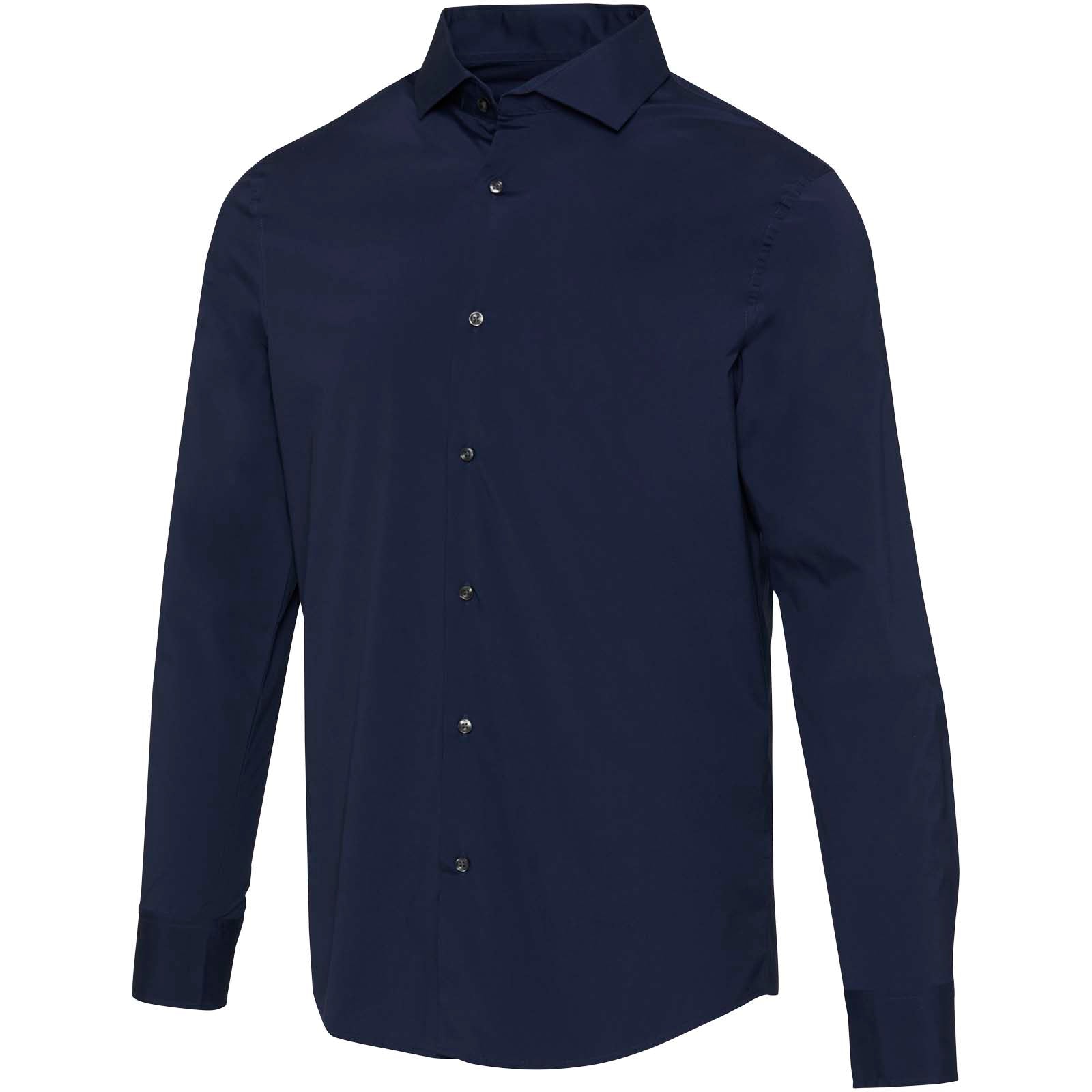 Carnelian 133 g/m² Popeline Hemd – Marineblau – 3XL