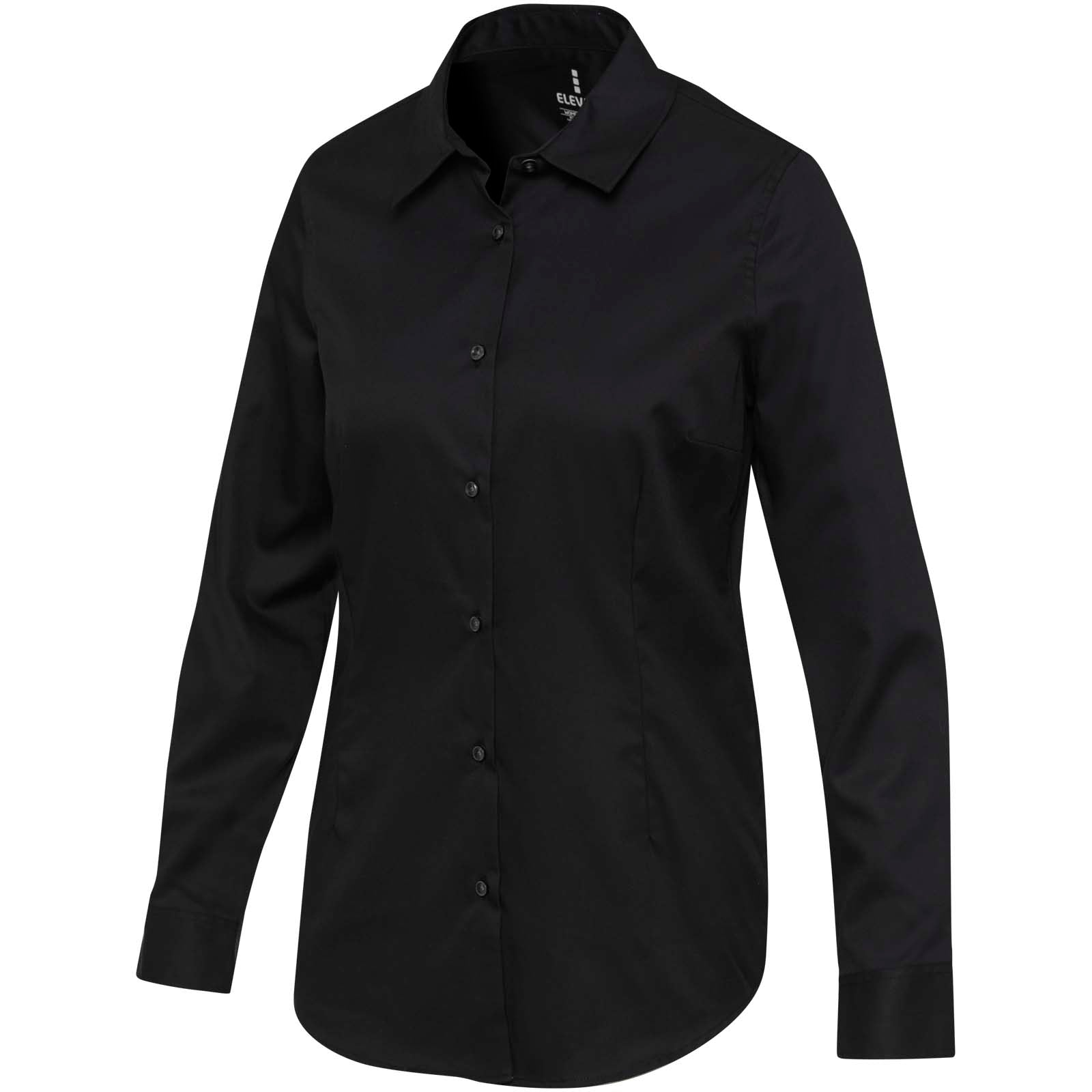 Citrine 185 g/m² Twill Bluse – Schwarz – XXS