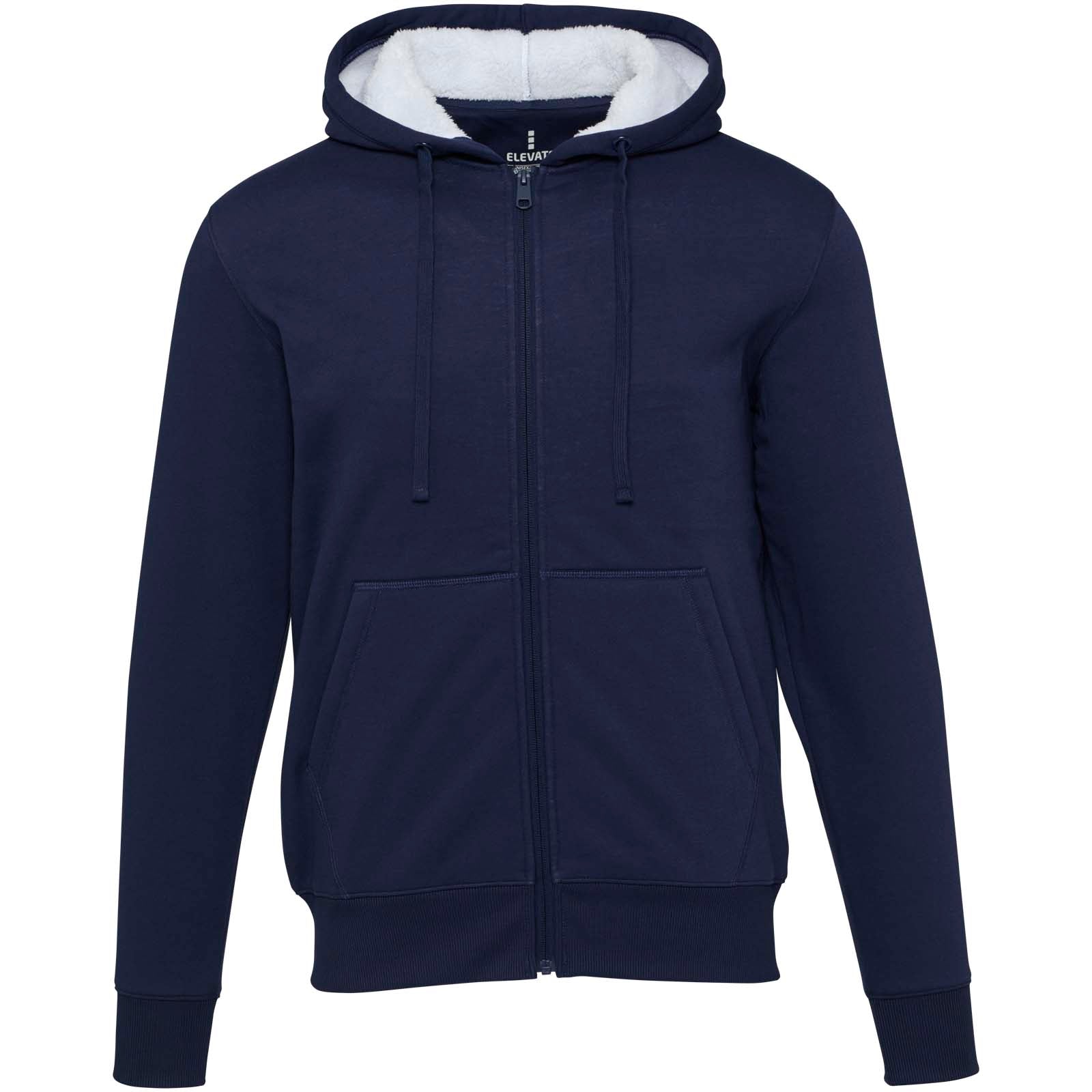 Natron 320 g/m² Sherpa-Kapuzenjacke mit Reißverschluss