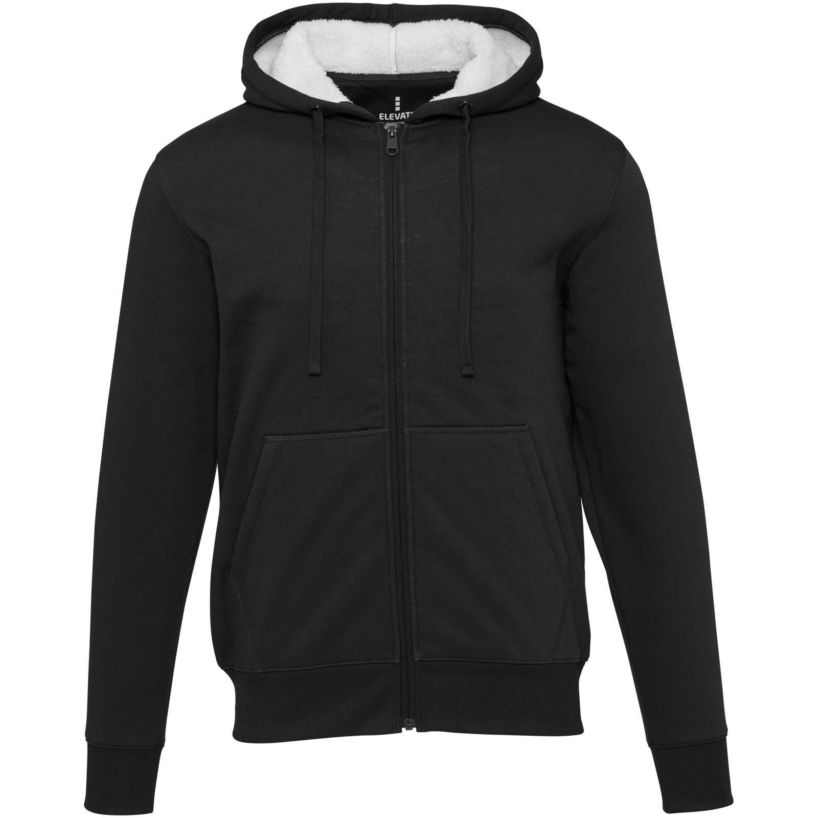 Natron 320 g/m² Sherpa-Kapuzenjacke mit Reißverschluss