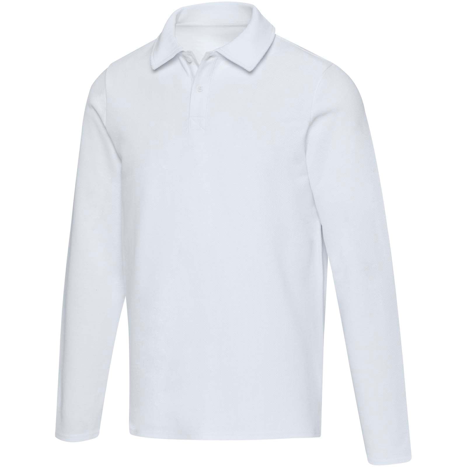 Apollo 245 g/m² Langarm Poloshirt Unisex – Weiss – 3XS