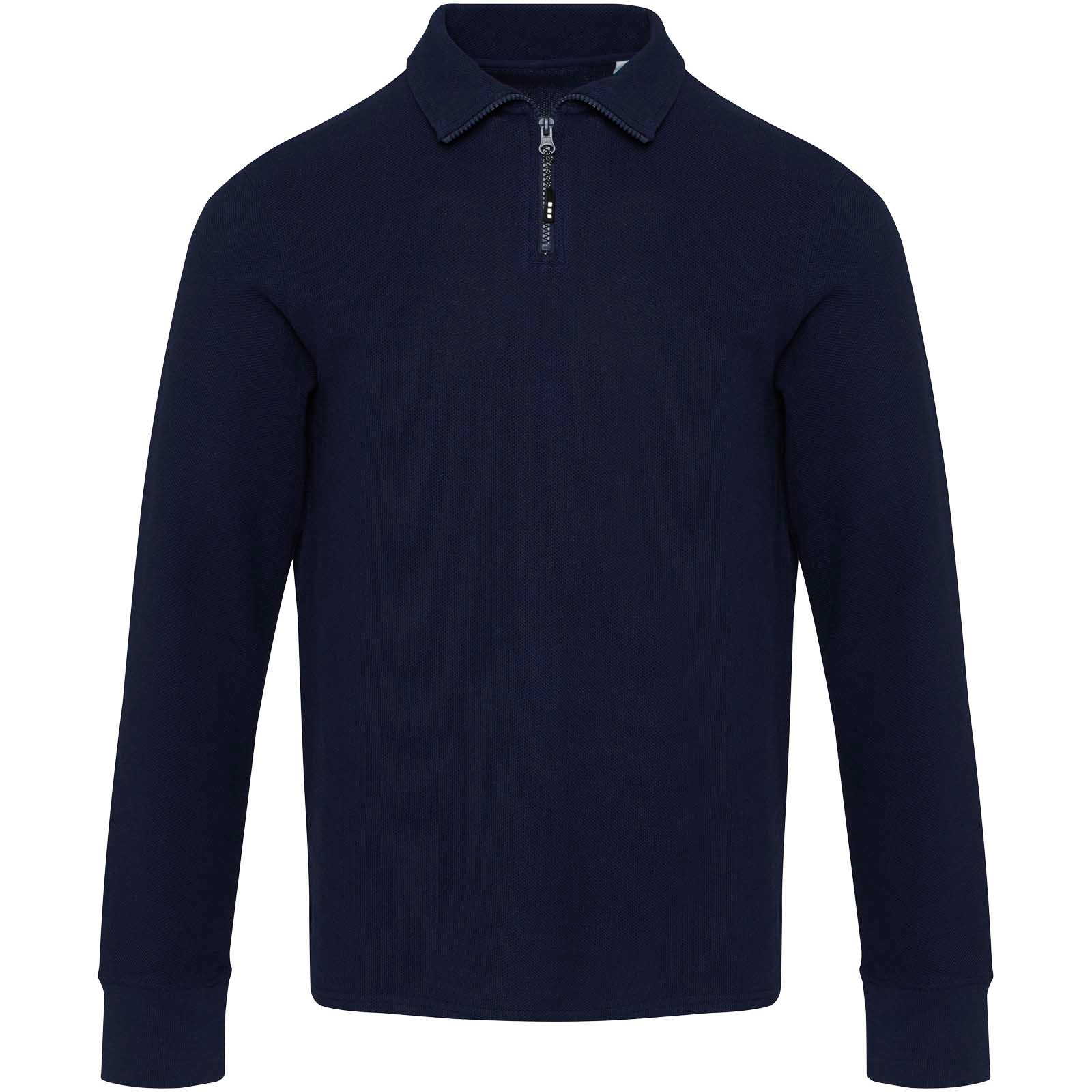 Apollo 245 g/m² Langarm Poloshirt Unisex mit Reißverschluss