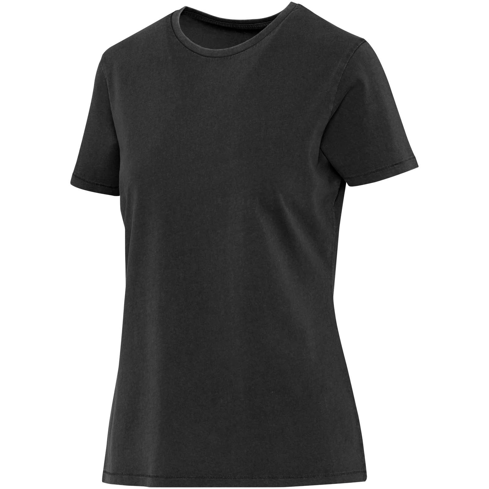 Nanaimo Kurzärmeliges T-Shirt für Damen im Washed Look, 160 g/m2 – Schwarz – XXL