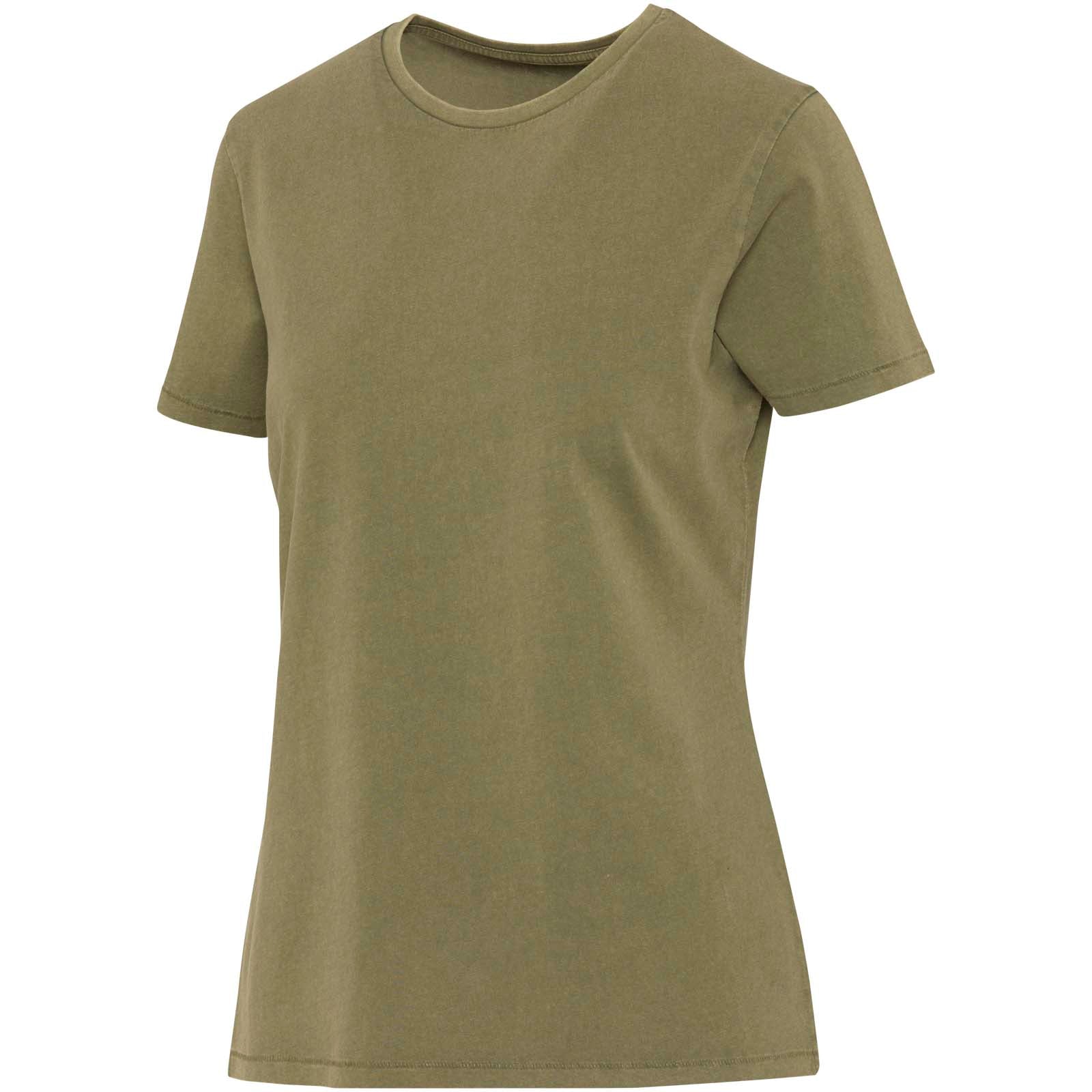 Nanaimo Kurzärmeliges T-Shirt für Damen im Washed Look, 160 g/m2 – Waldgrün – XXL
