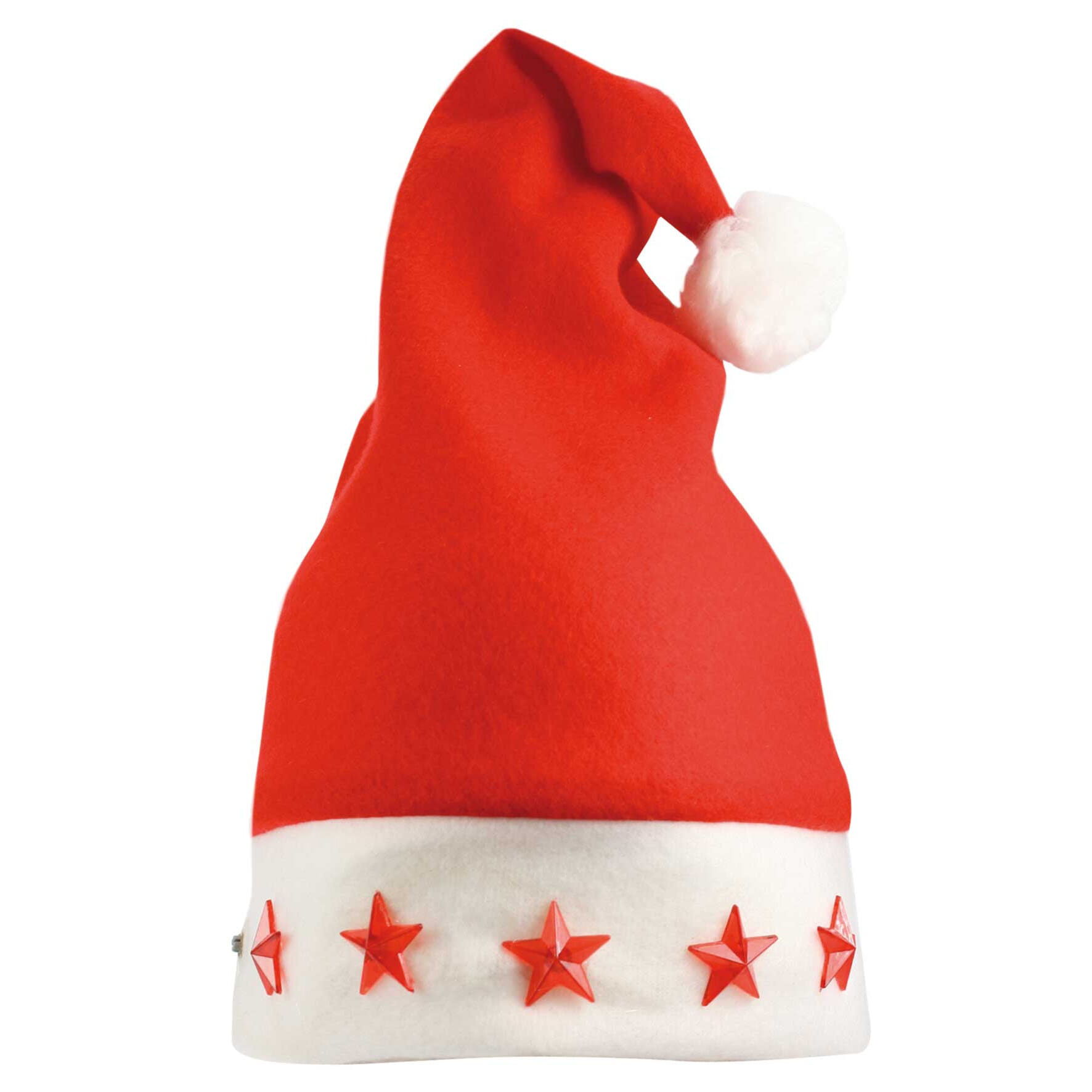 Weihnachtsmütze mit 5 Lichtern