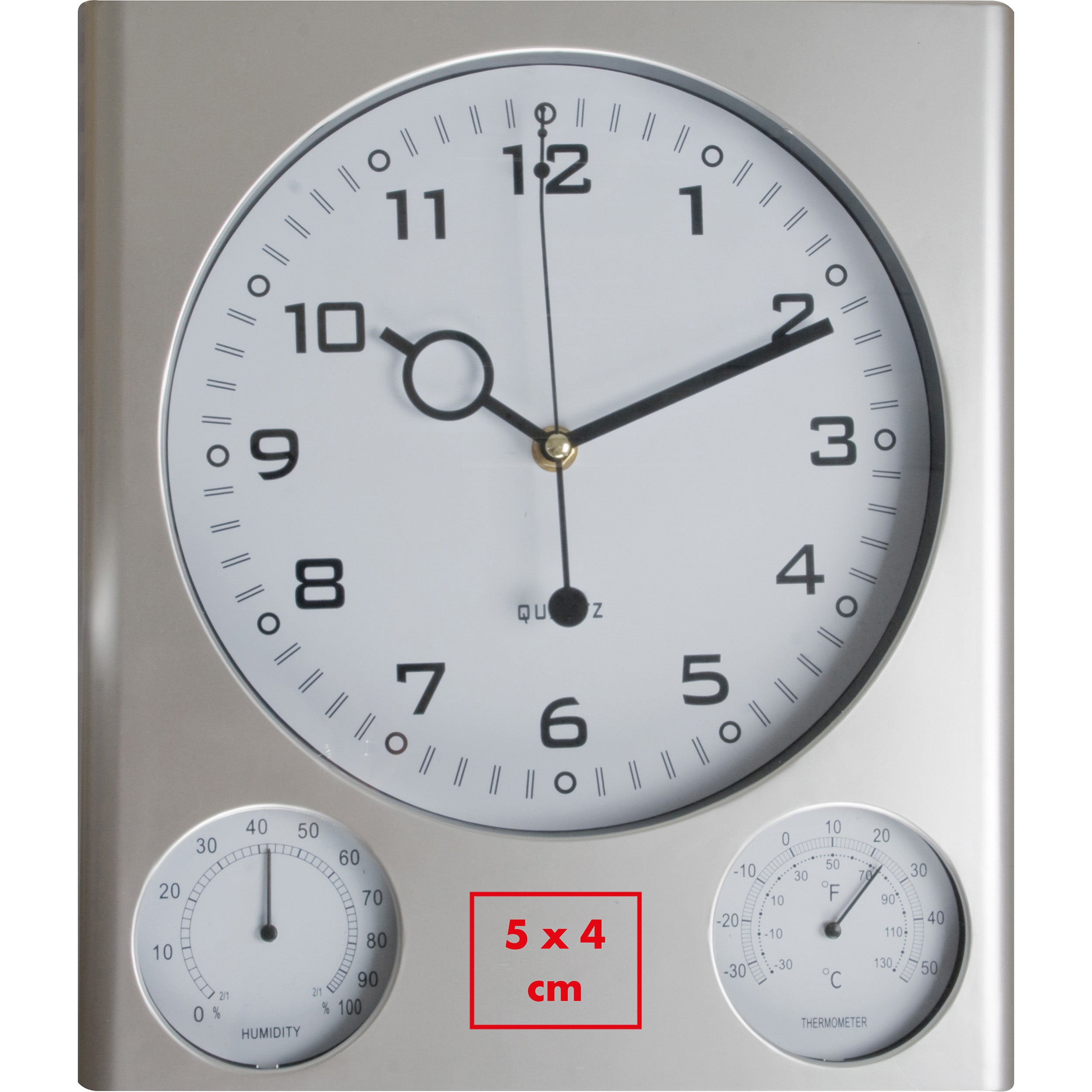 Wanduhr mit Hygrometer und Thermometer RAUL