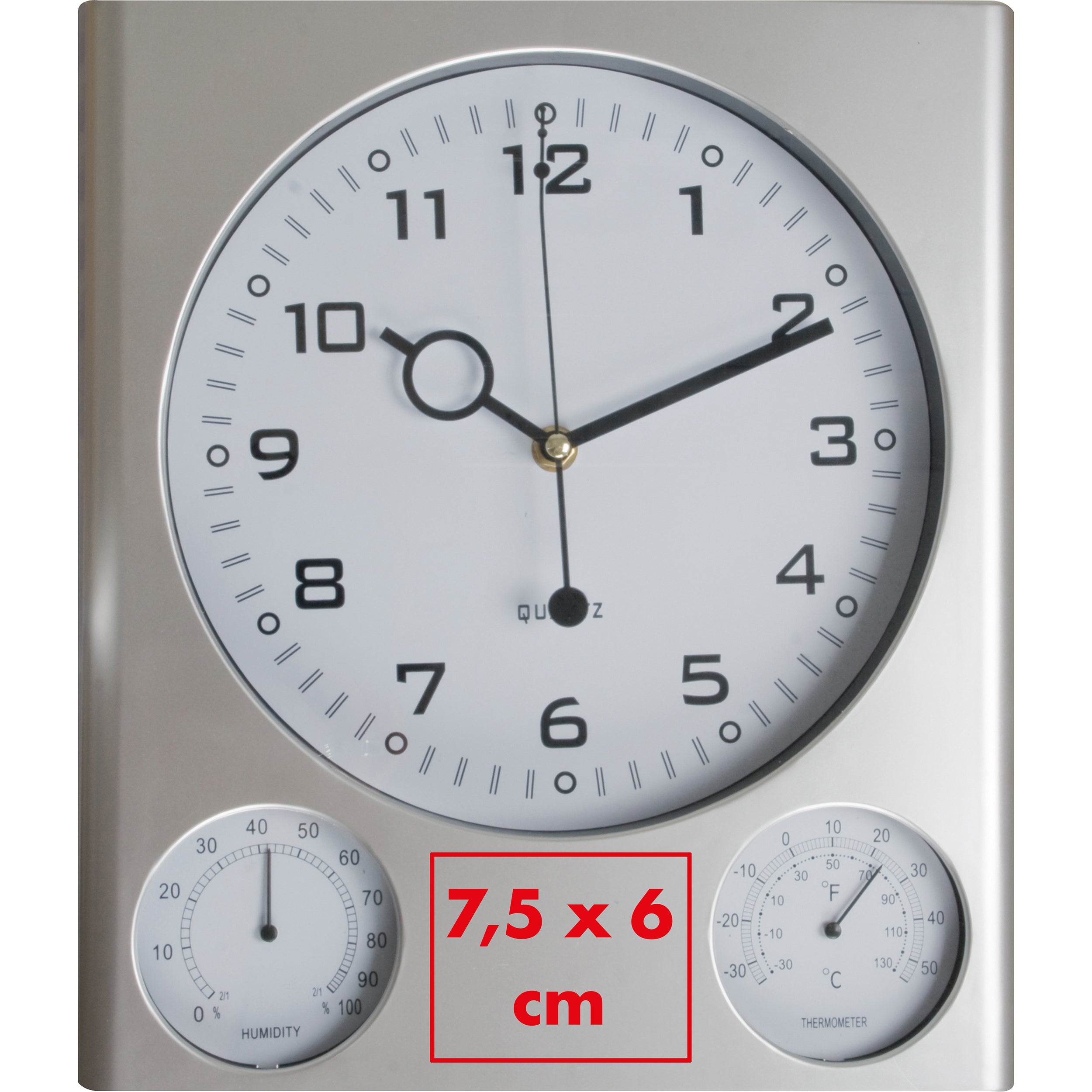 Wanduhr mit Hygrometer und Thermometer RAUL