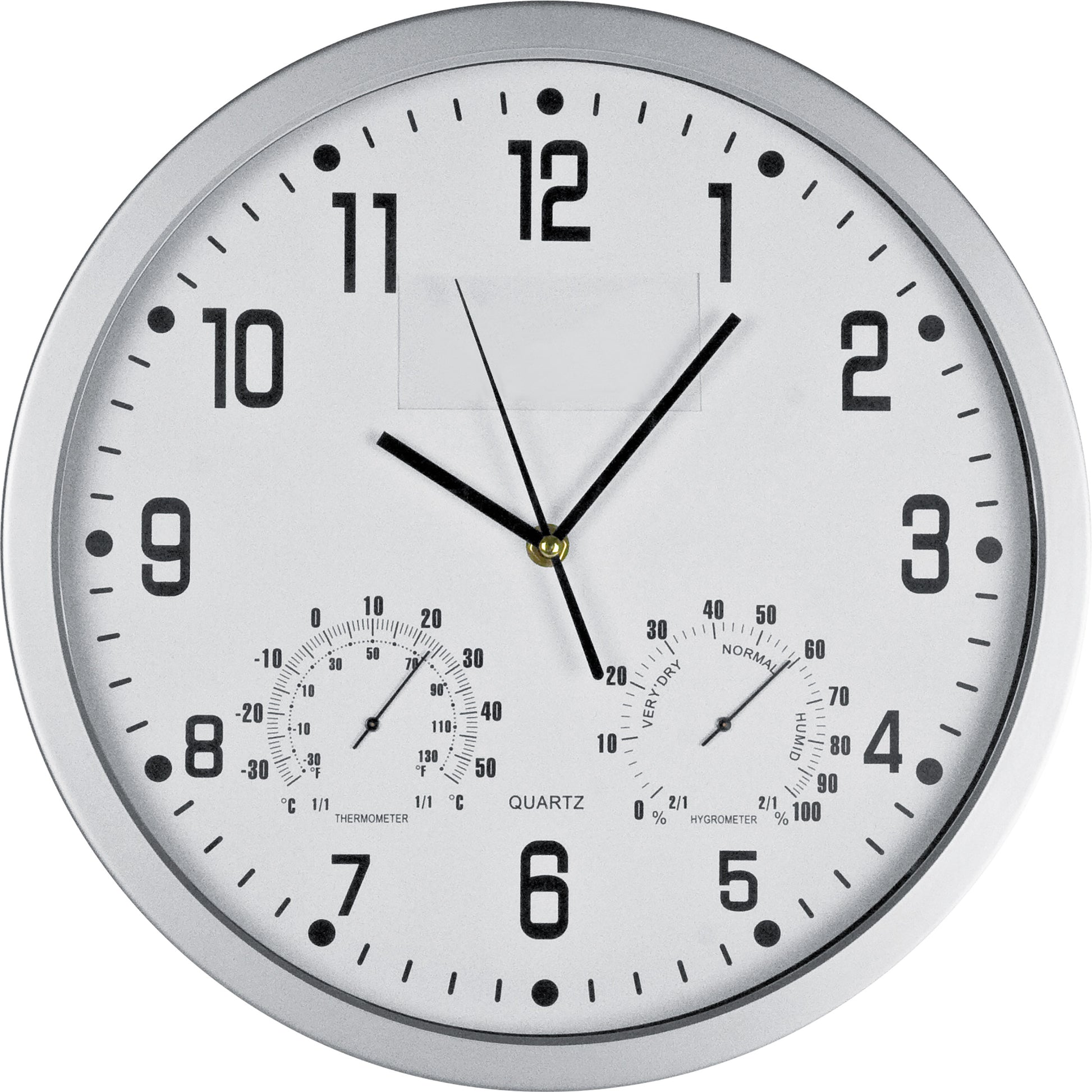 Wanduhr mit Hygro - und Thermometer MALCOLM