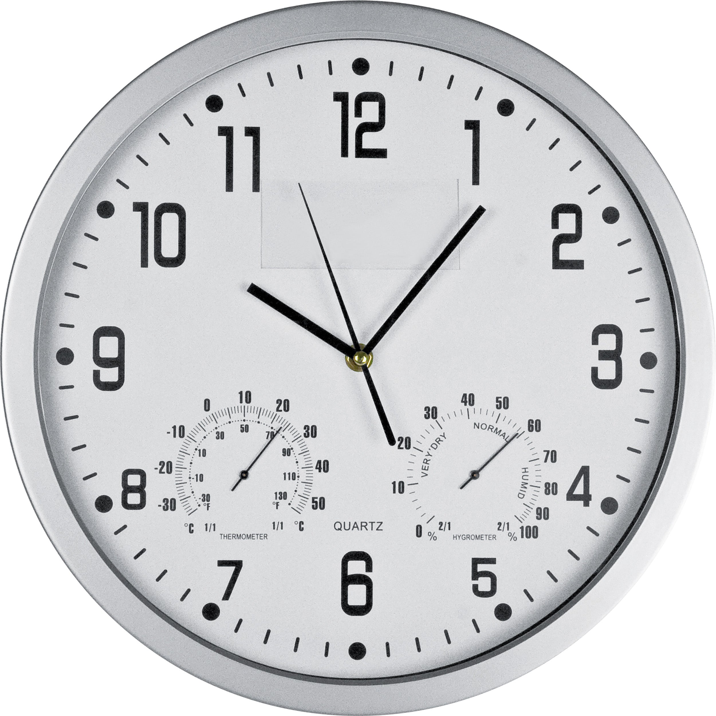 Wanduhr mit Hygro - und Thermometer MALCOLM