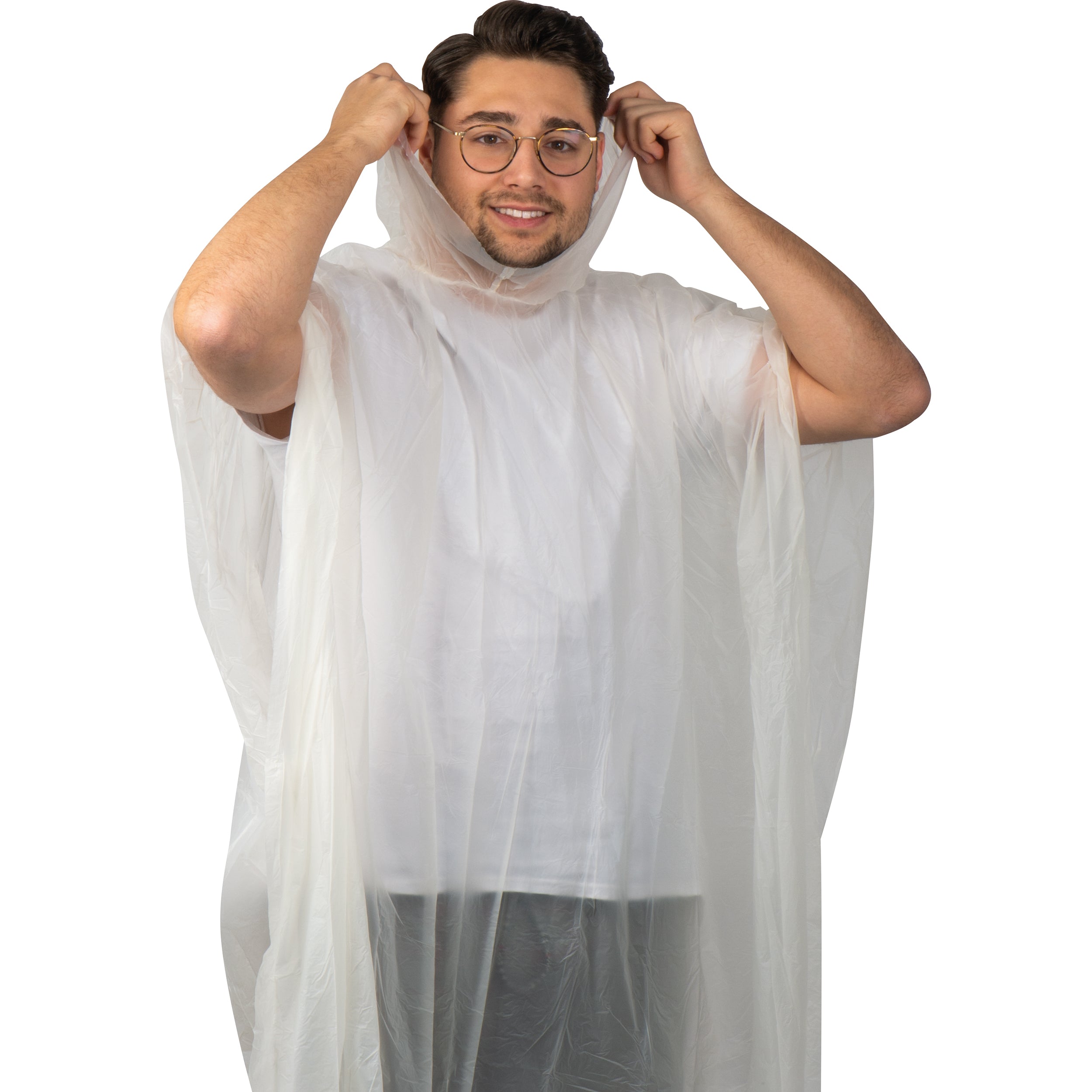 Regenponcho aus PLA in einer Tragetasche DAVIDE