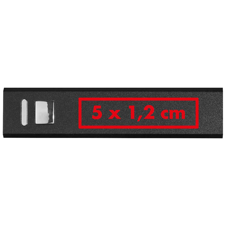 Powerbank 2.200 mAh aus Metall, inkl. Ladekabel OLEG