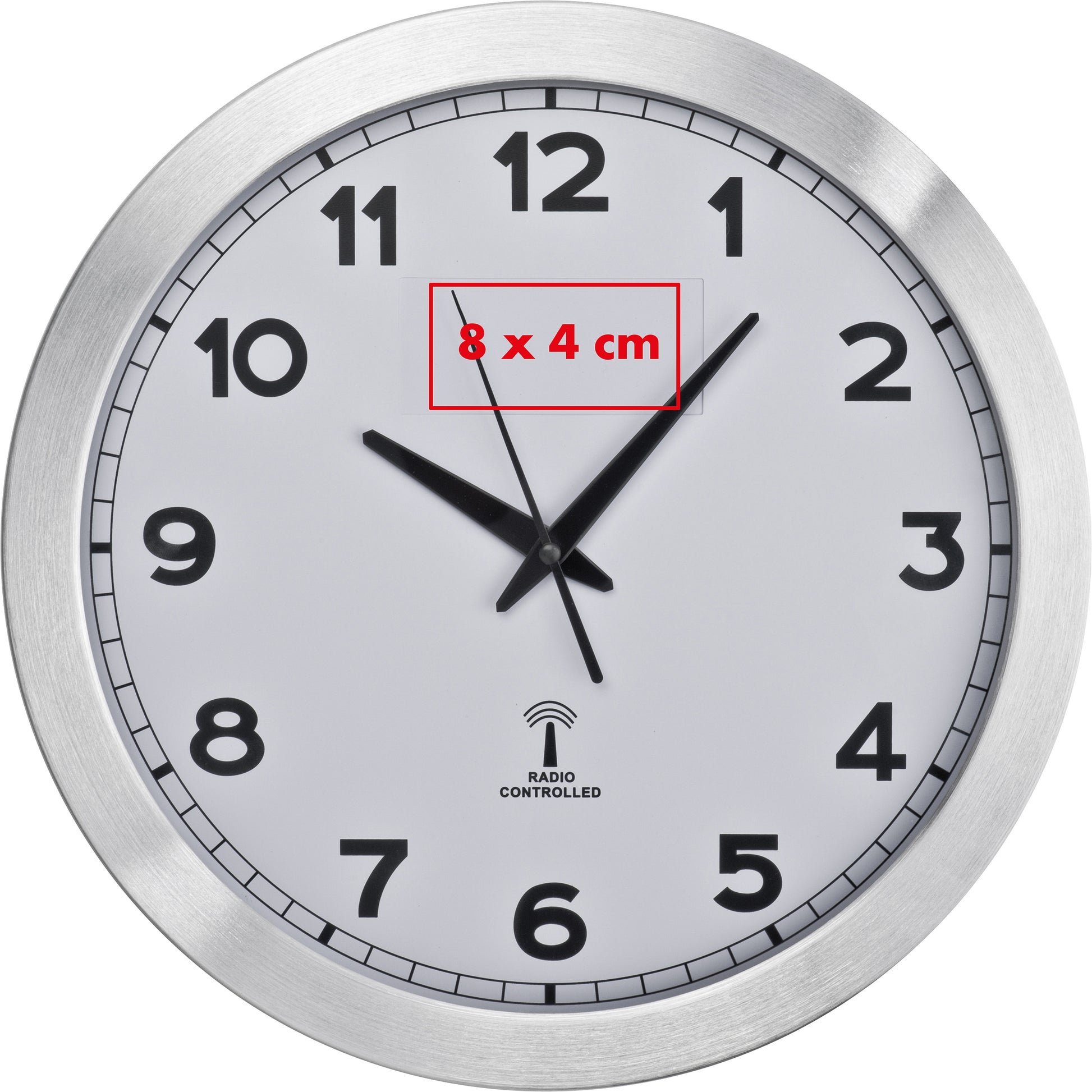 Funk Wanduhr aus Metall JONAH