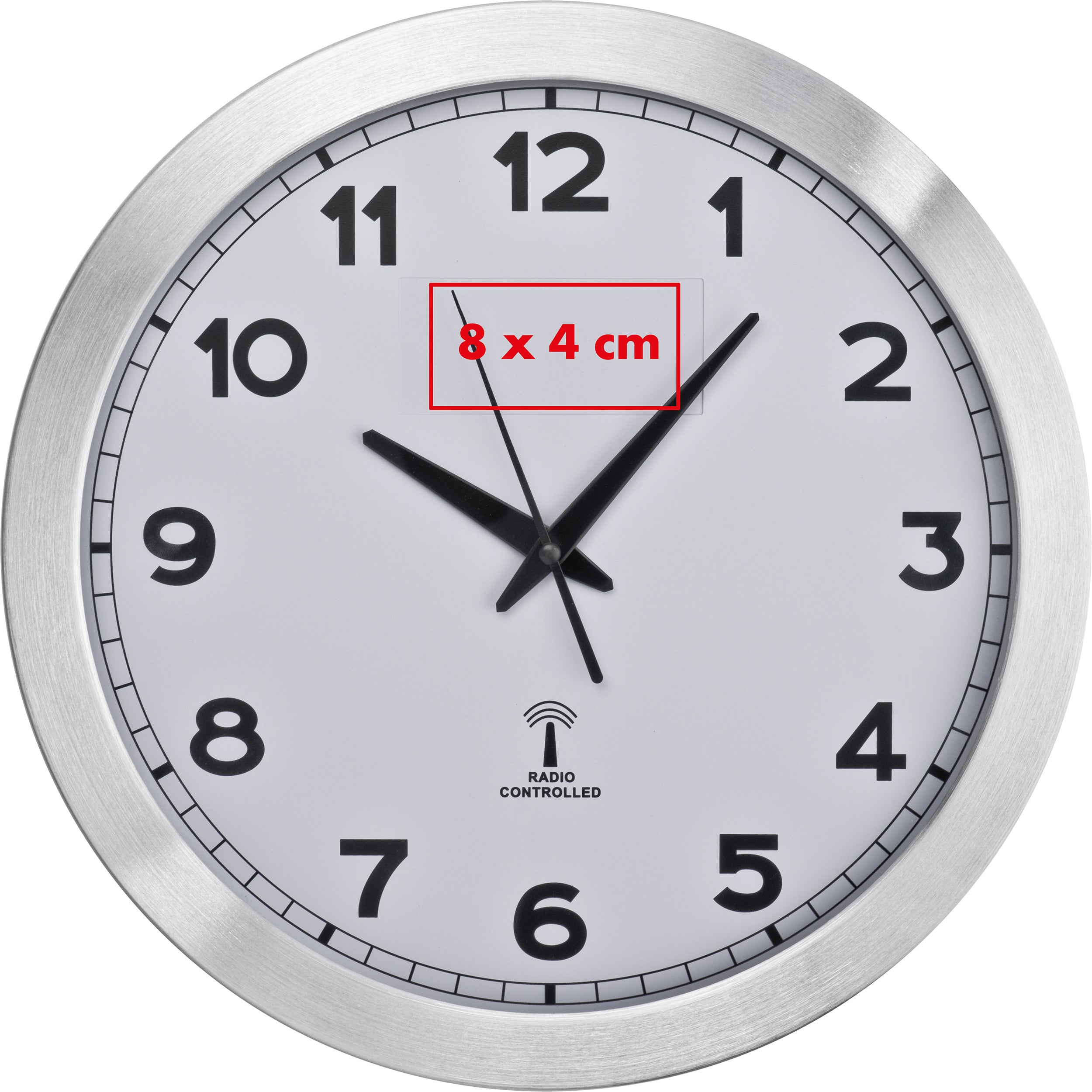 Funk Wanduhr aus Metall JONAH