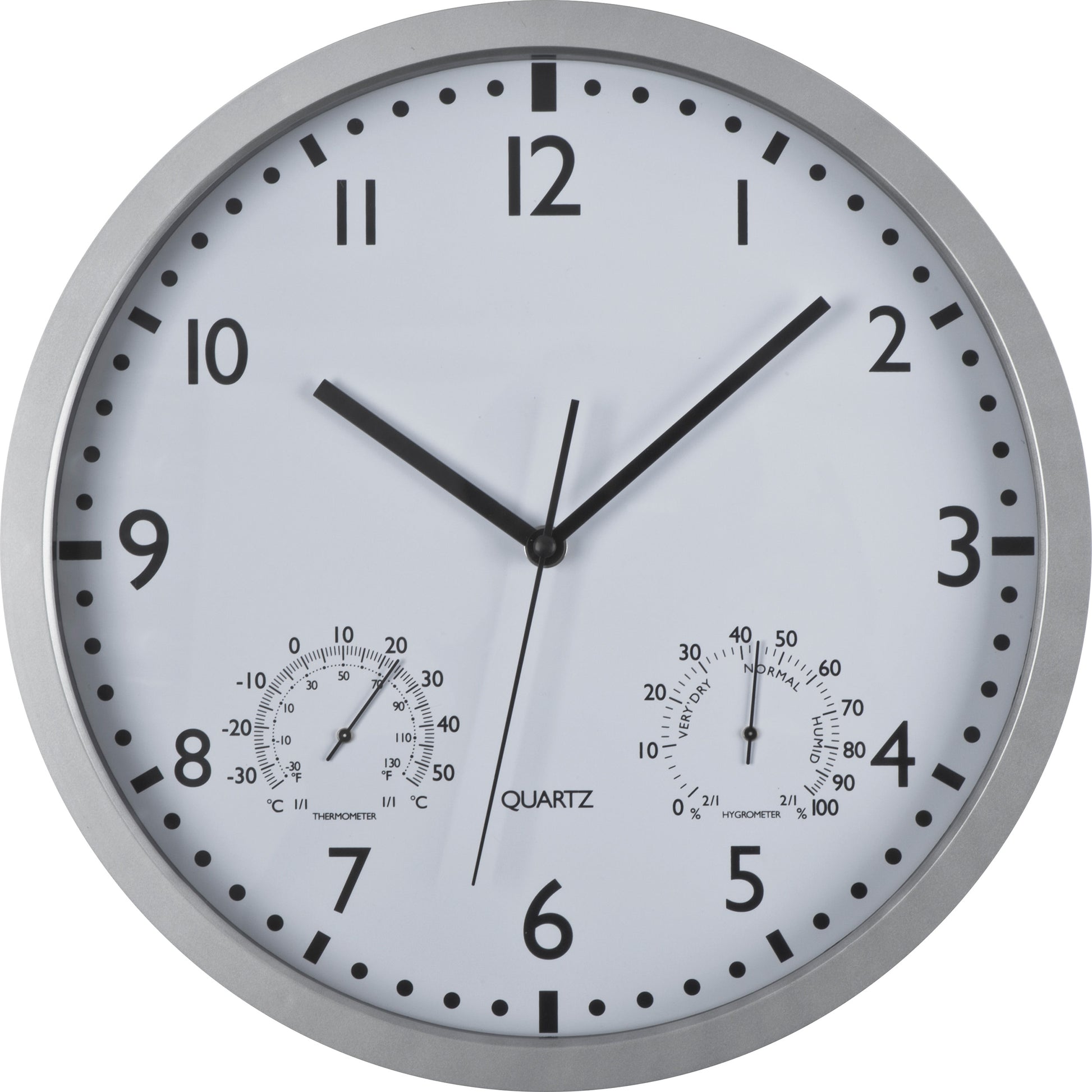 Wanduhr mit Hygro - und Thermometer LUIZA