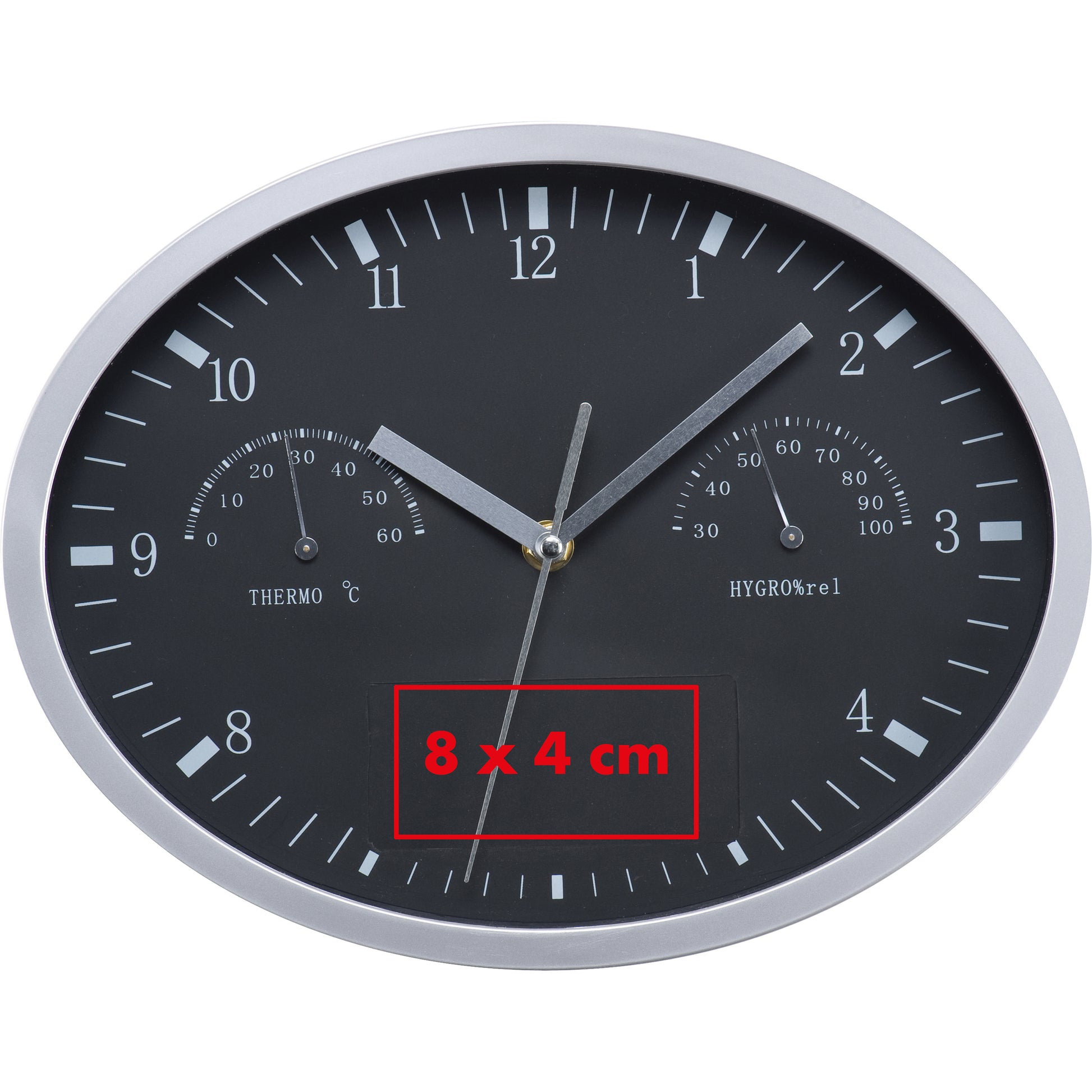 Wanduhr mit Hygro- und Thermometer HENRY