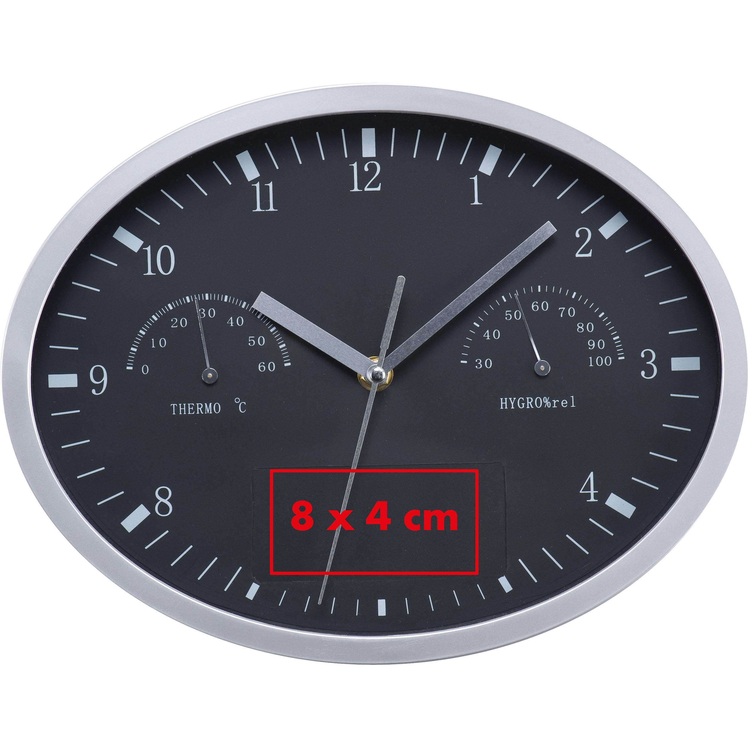 Wanduhr mit Hygro- und Thermometer HENRY