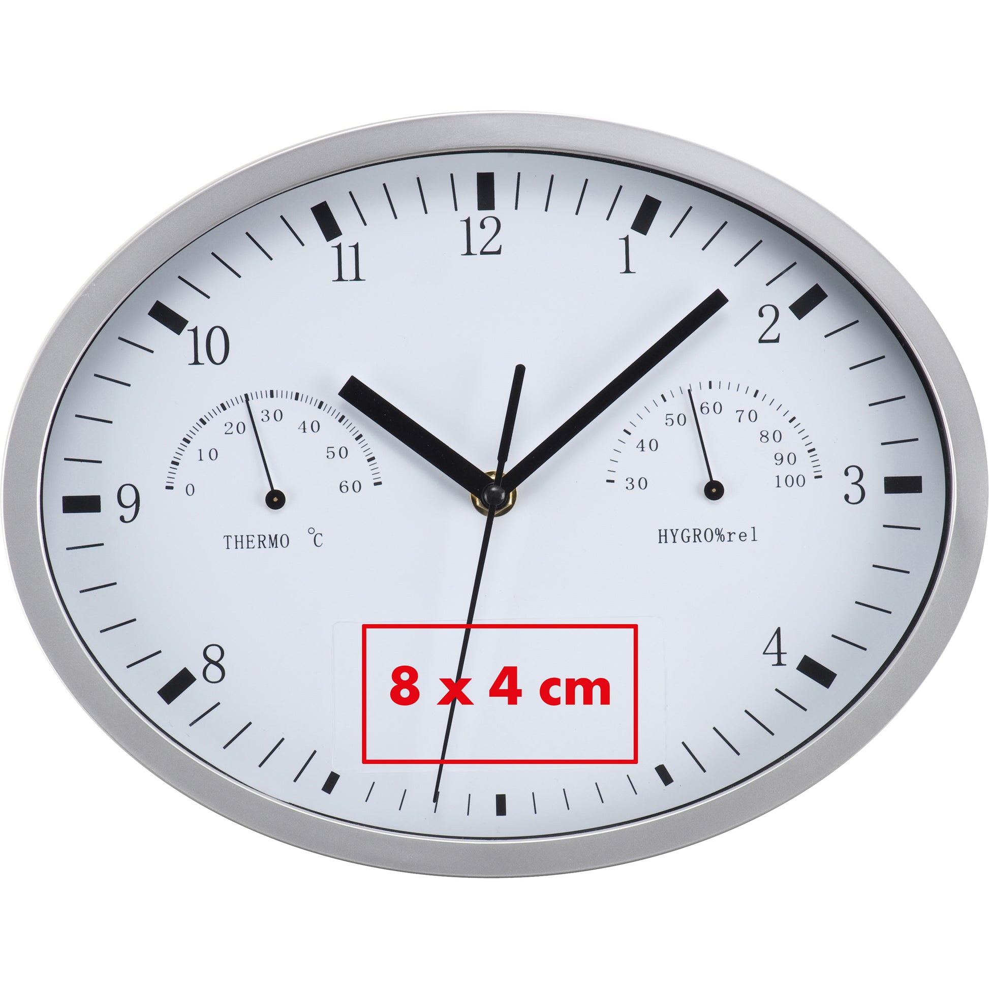 Wanduhr mit Hygro- und Thermometer HENRY