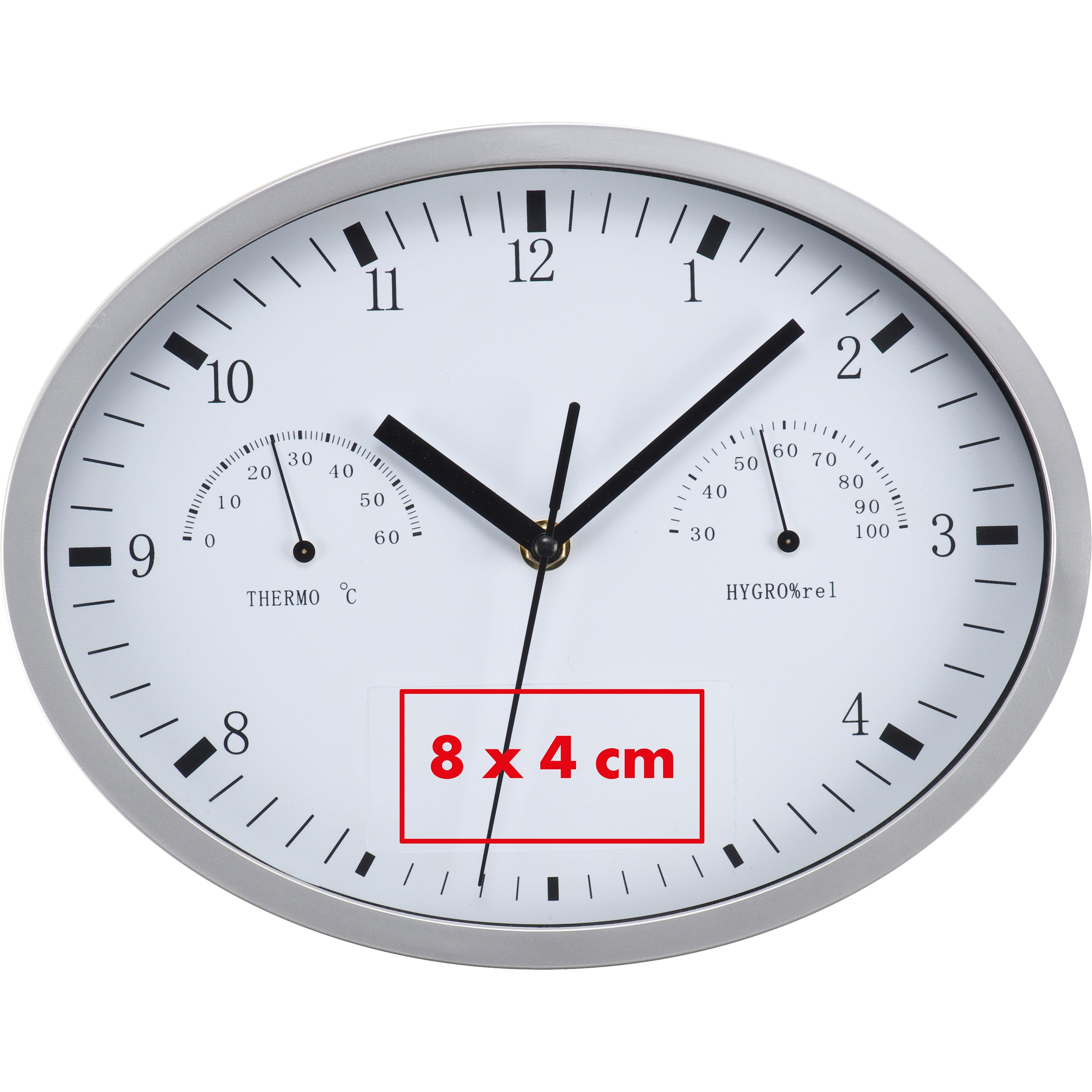 Wanduhr mit Hygro- und Thermometer HENRY