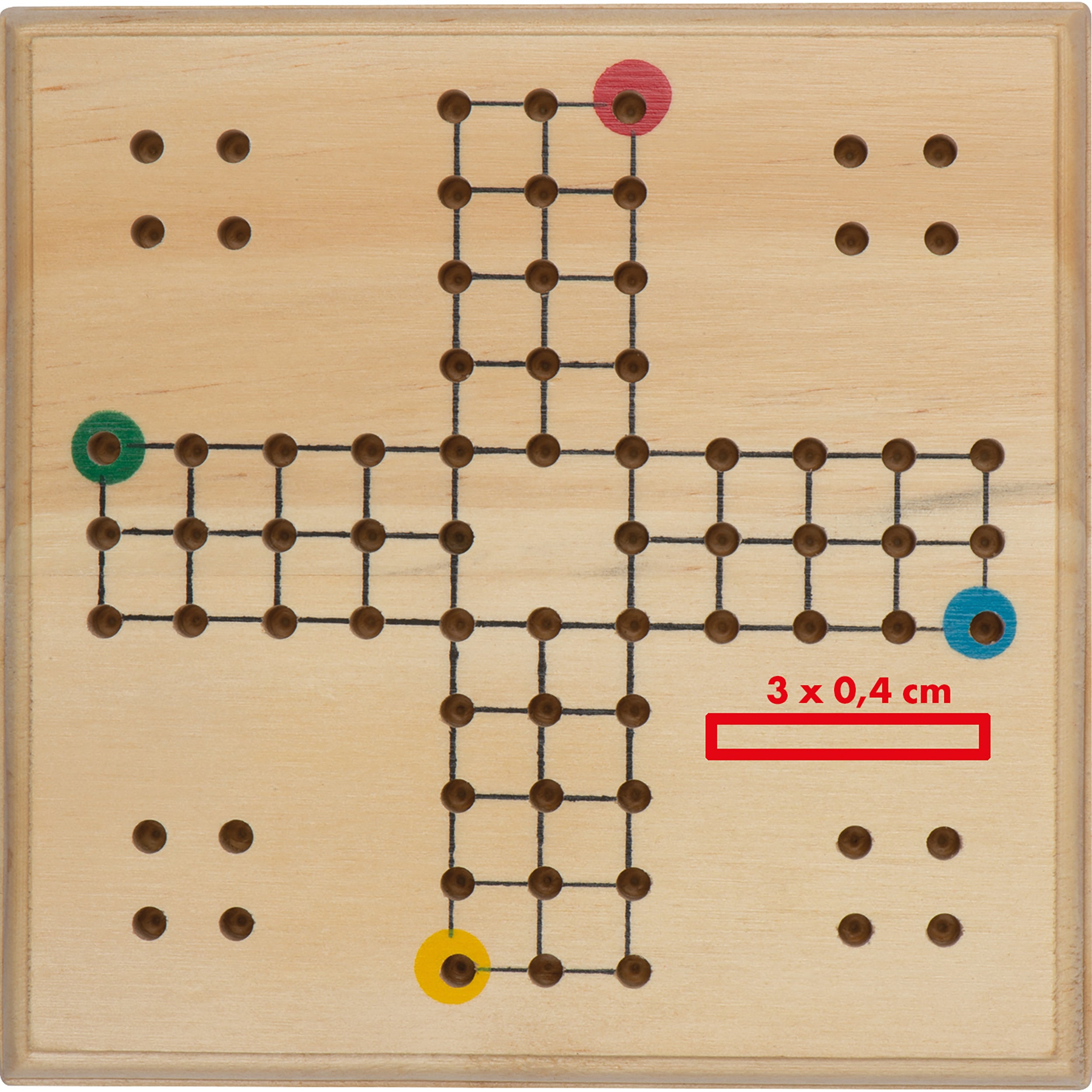 LUDO Spiel aus Holz GREGORY