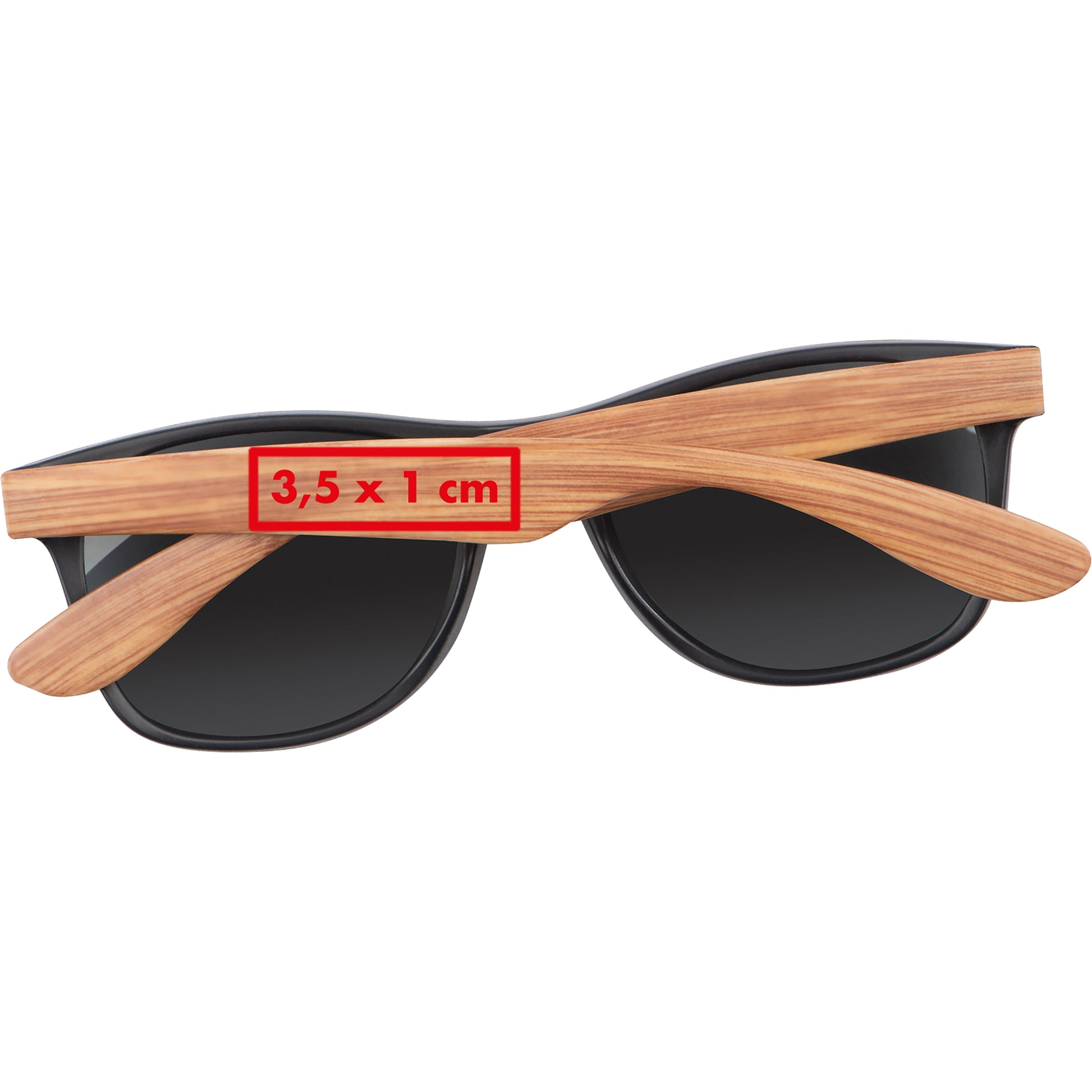 Sonnenbrille mit Bügeln in Bambusoptik GISELA