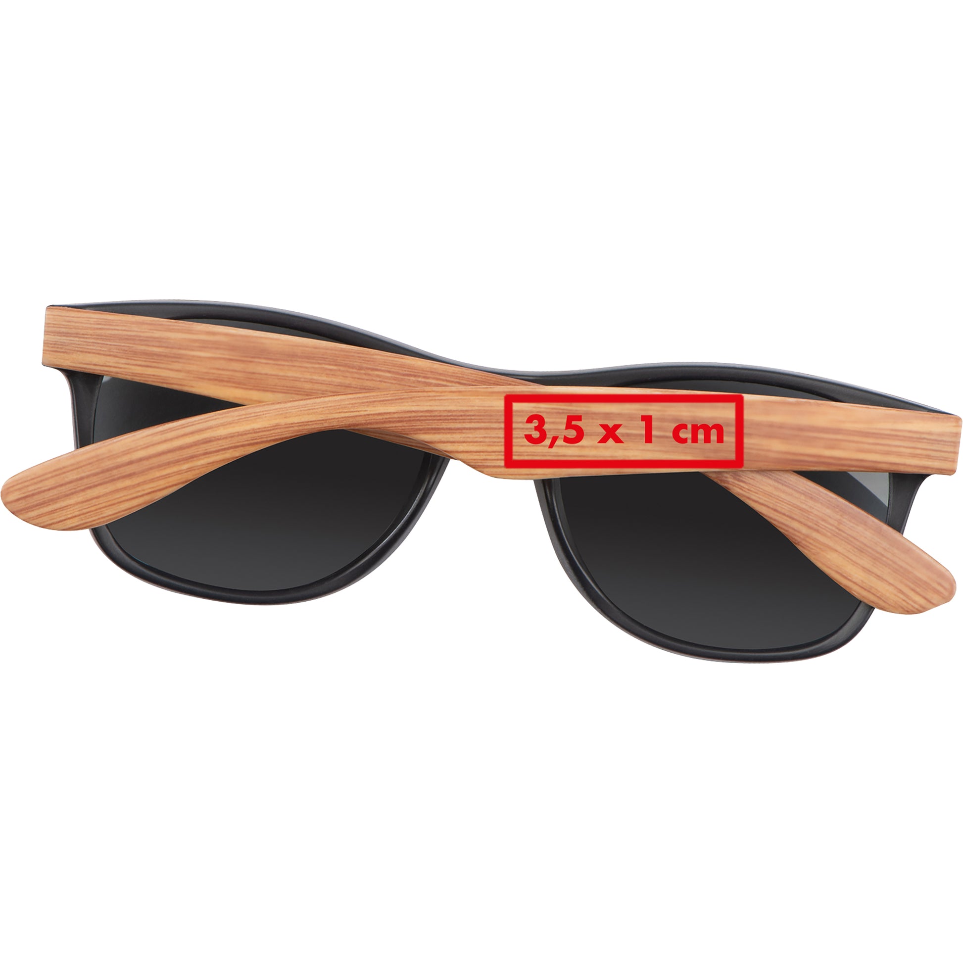 Sonnenbrille mit Bügeln in Bambusoptik GISELA