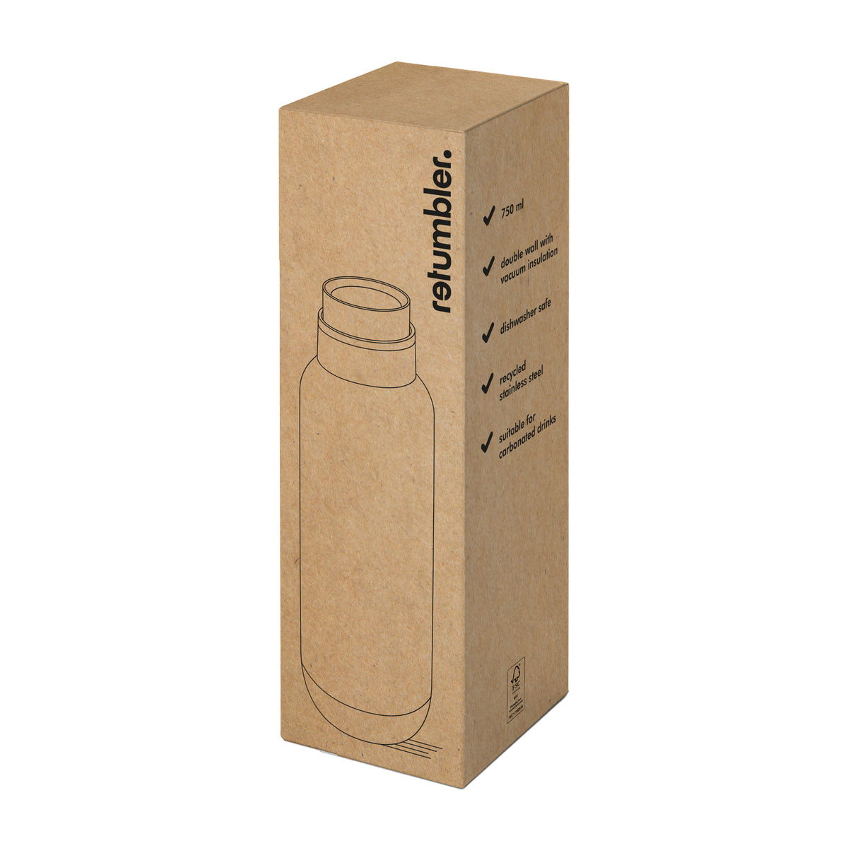 Thermotrinkflasche RETUMBLER-ORTADO CLICK