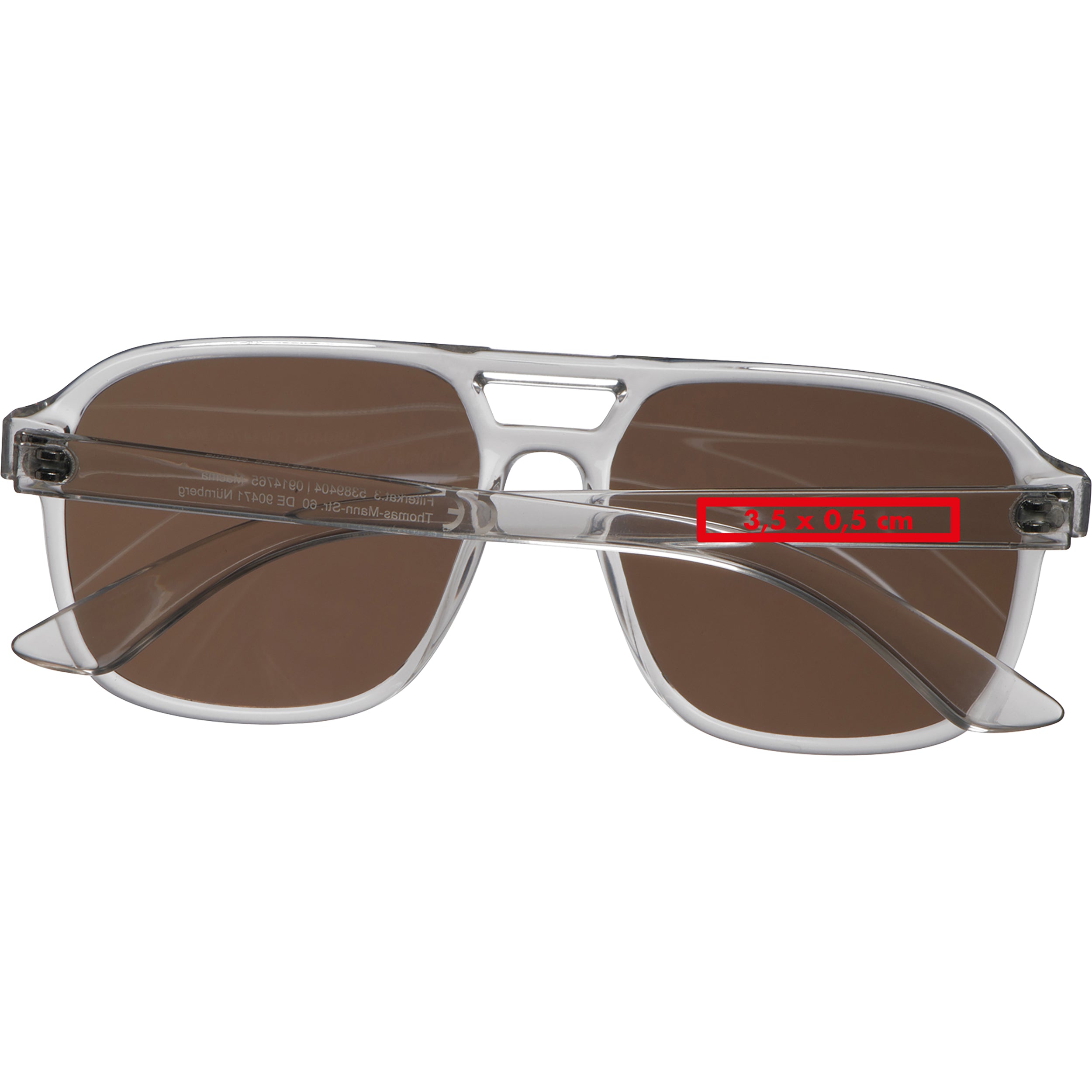 Sonnenbrille aus recyceltem Kunststoff LILA