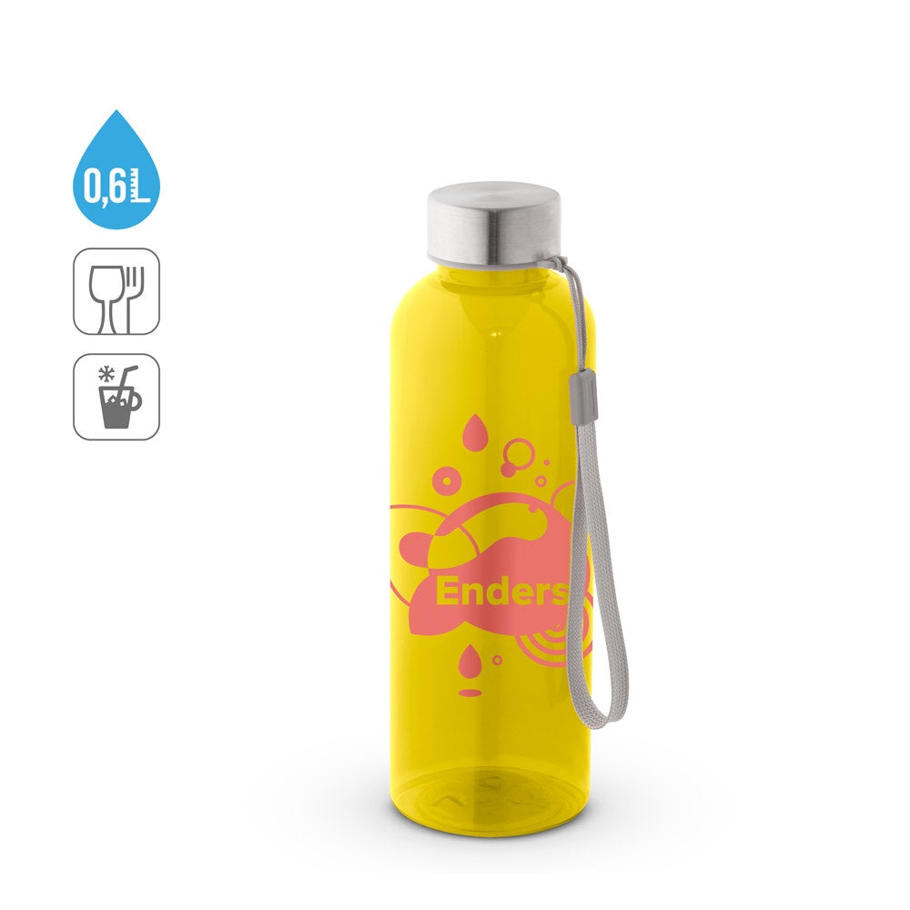 ENDERS M. Trinkflasche (600ml) aus recyceltem PET (100% rPET) mit glänzender transluzenter Oberfläche