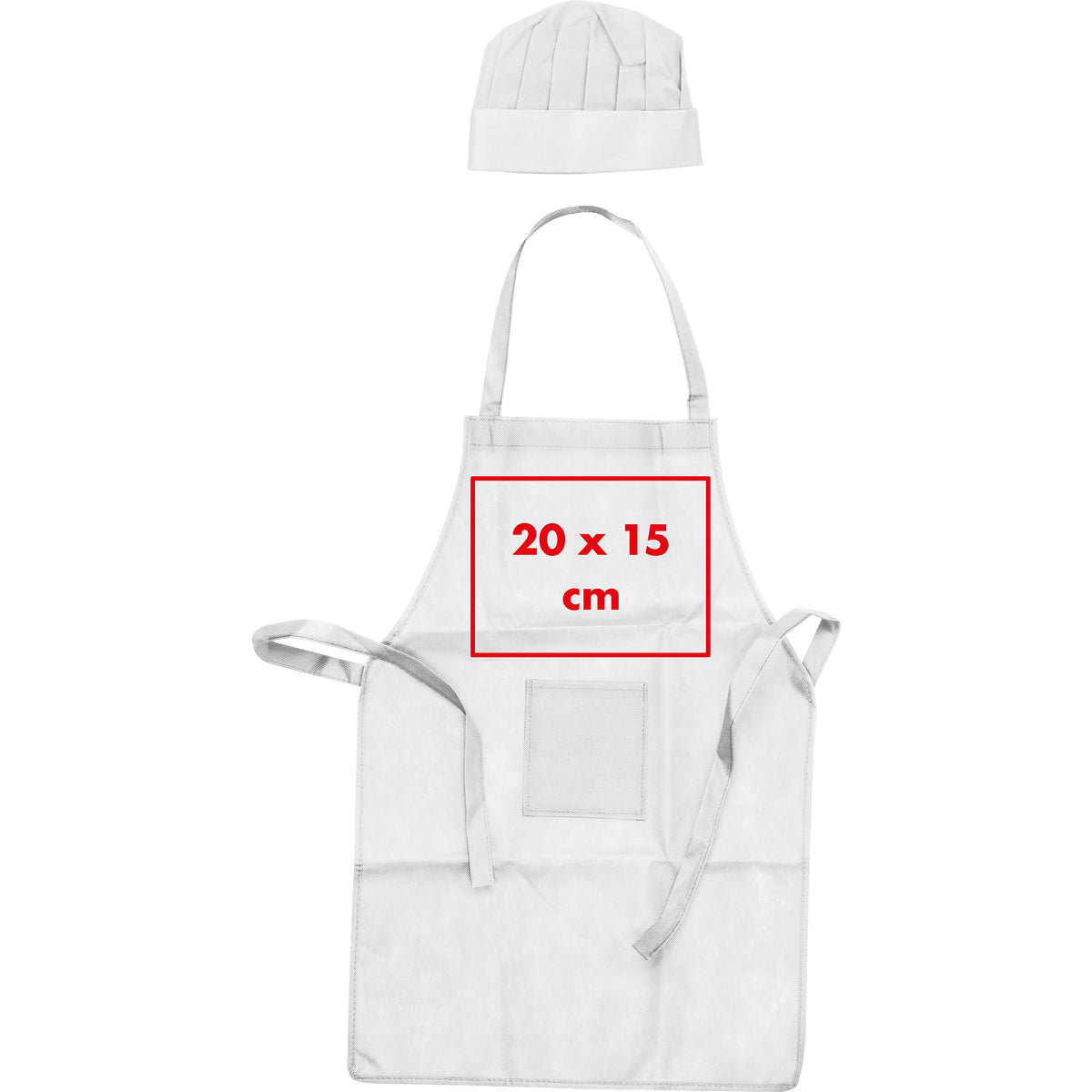 Non Woven Kinderkoch-Set (Schürze + Mütze) GINEVRA