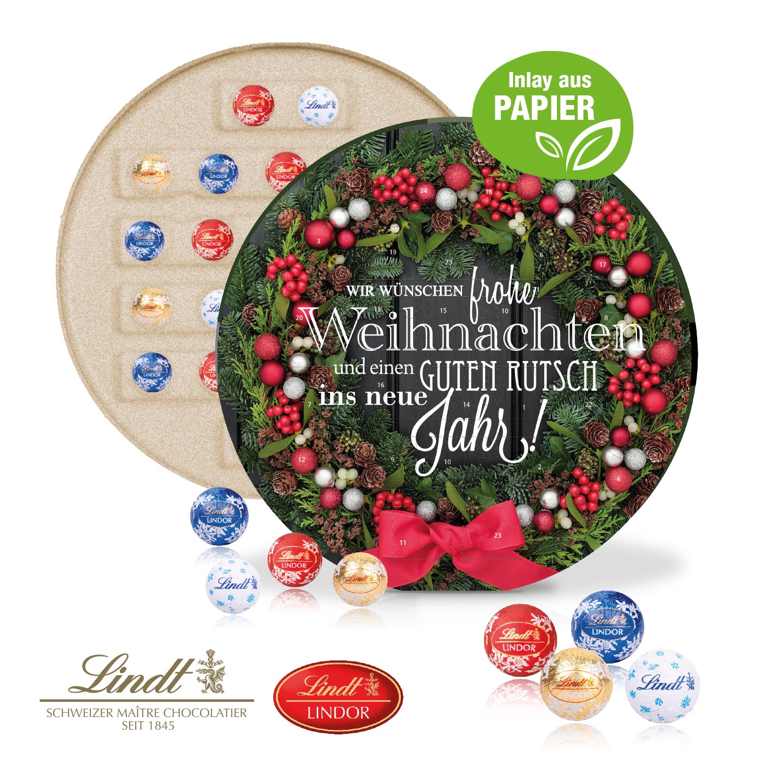 Adventskalender Centro mit Lindt Schokolade – Produktansicht