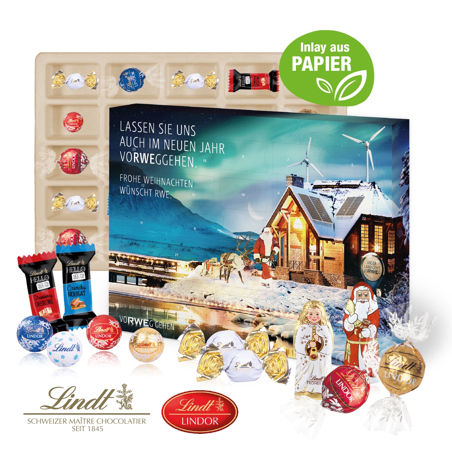 Adventskalender Lindt Premium Selection – mit Papier-Inlay – Produktansicht