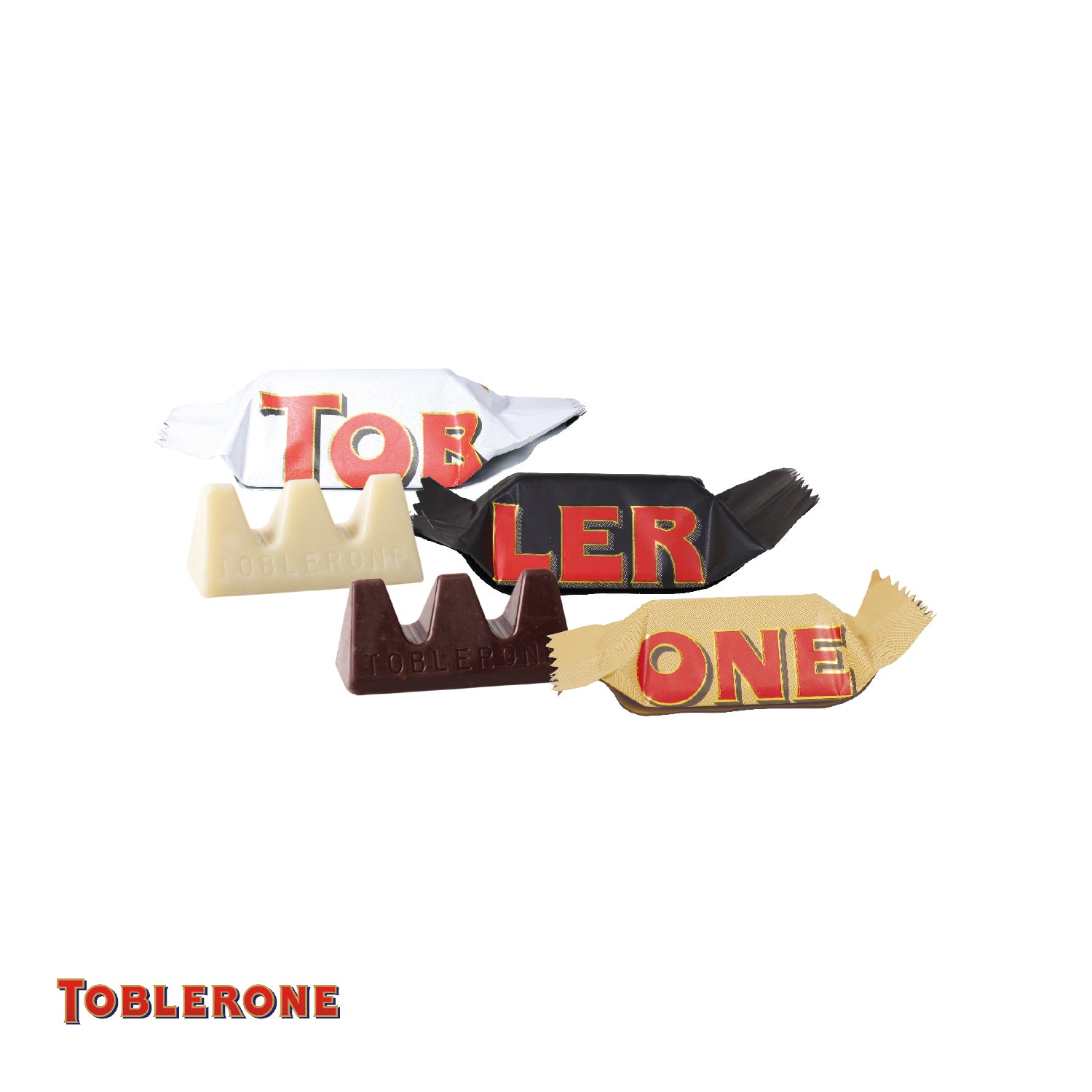 Adventskalender mit TOBLERONE gemischt – mit Papier-Inlay – Füllung