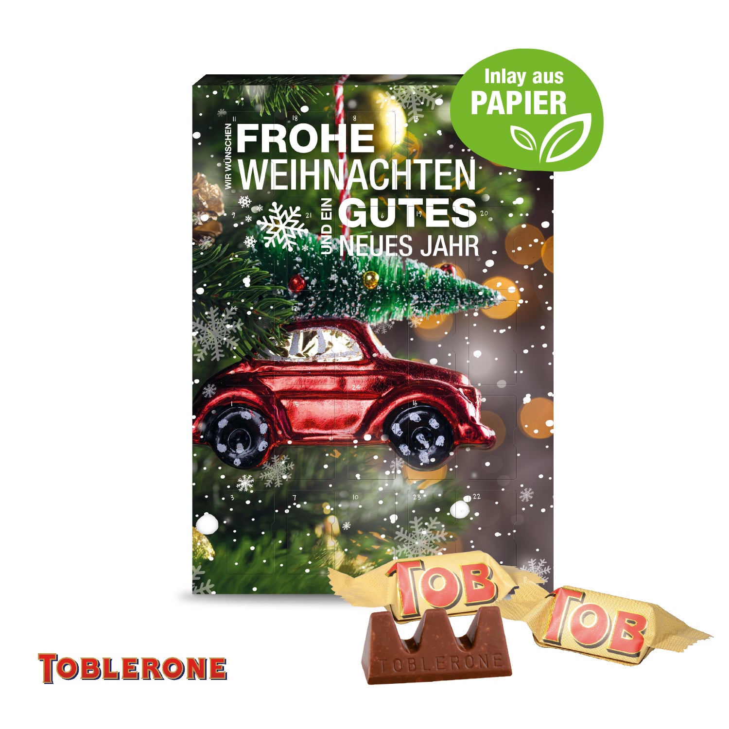 Adventskalender mit TOBLERONE Schokolade – Produktansicht