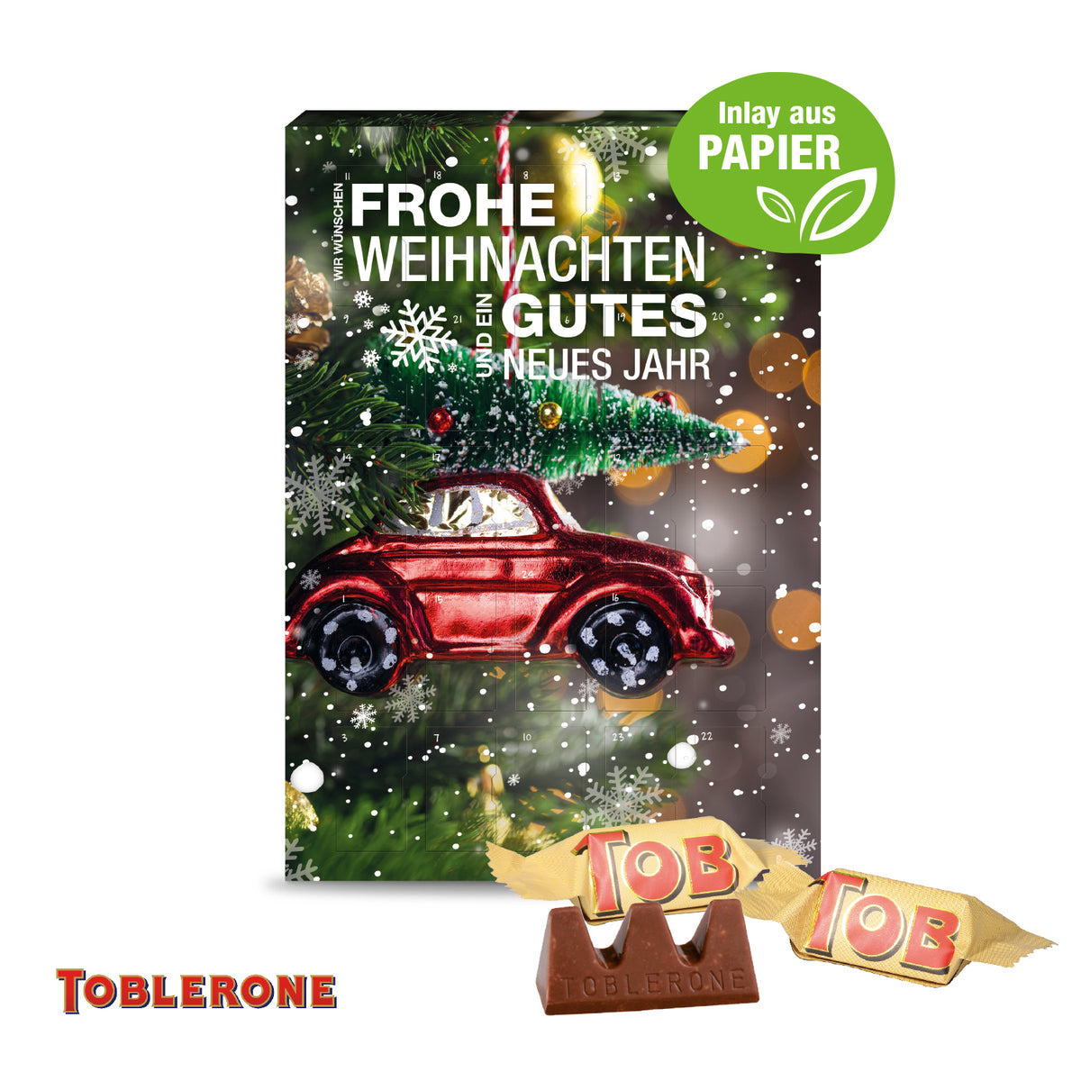 Adventskalender mit TOBLERONE Schokolade