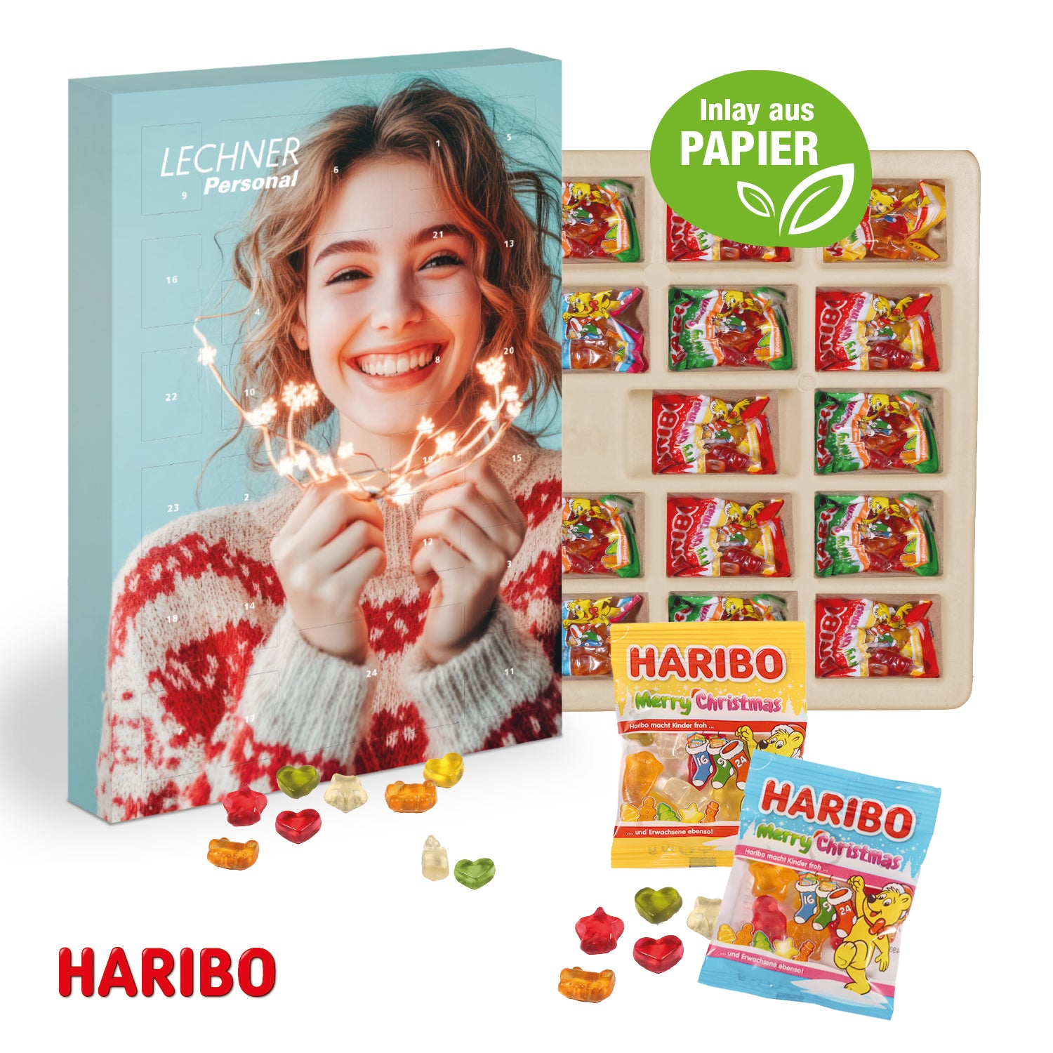 HARIBO Adventskalender mit Fruchtgummi – Produktansicht