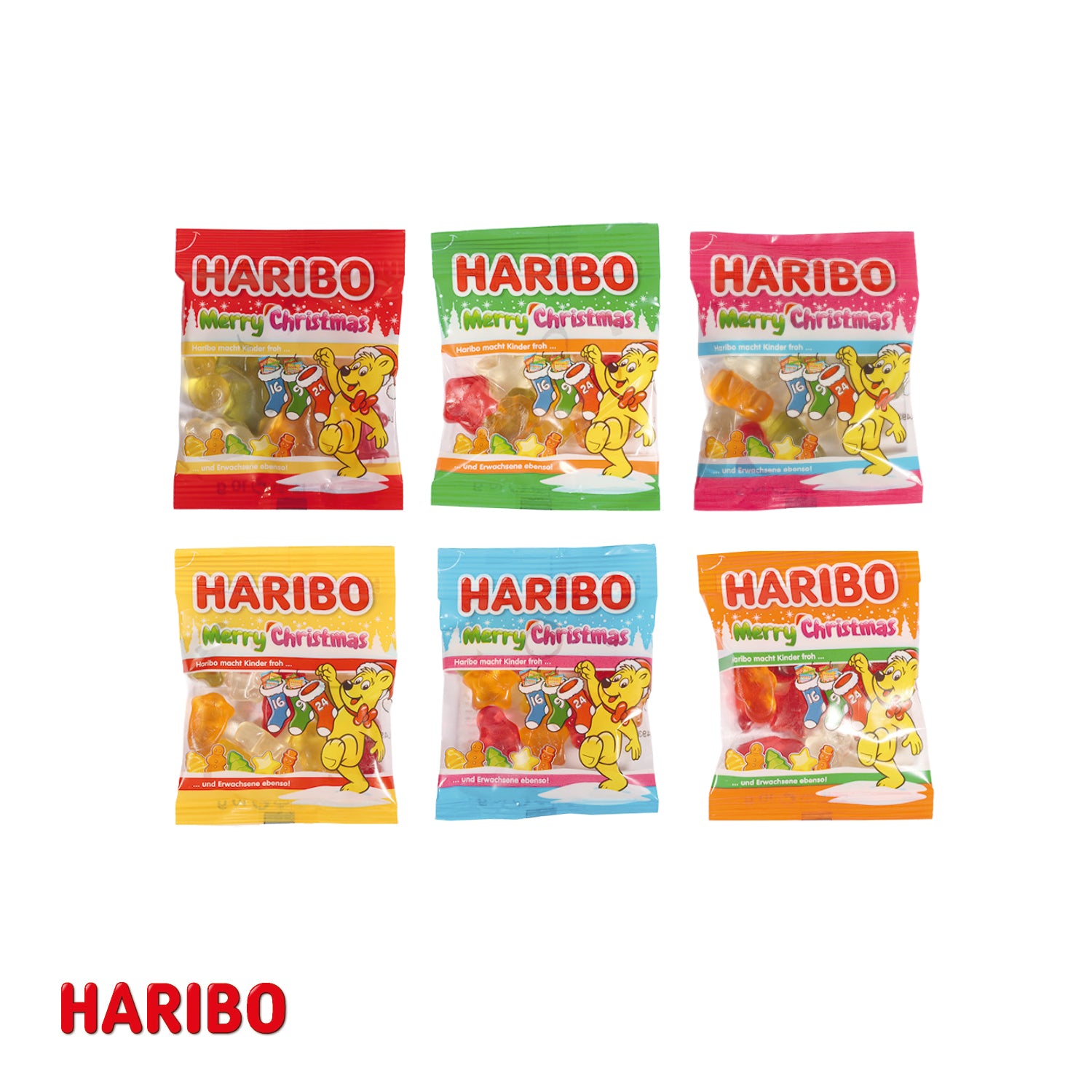 HARIBO Adventskalender mit Fruchtgummi – Füllung