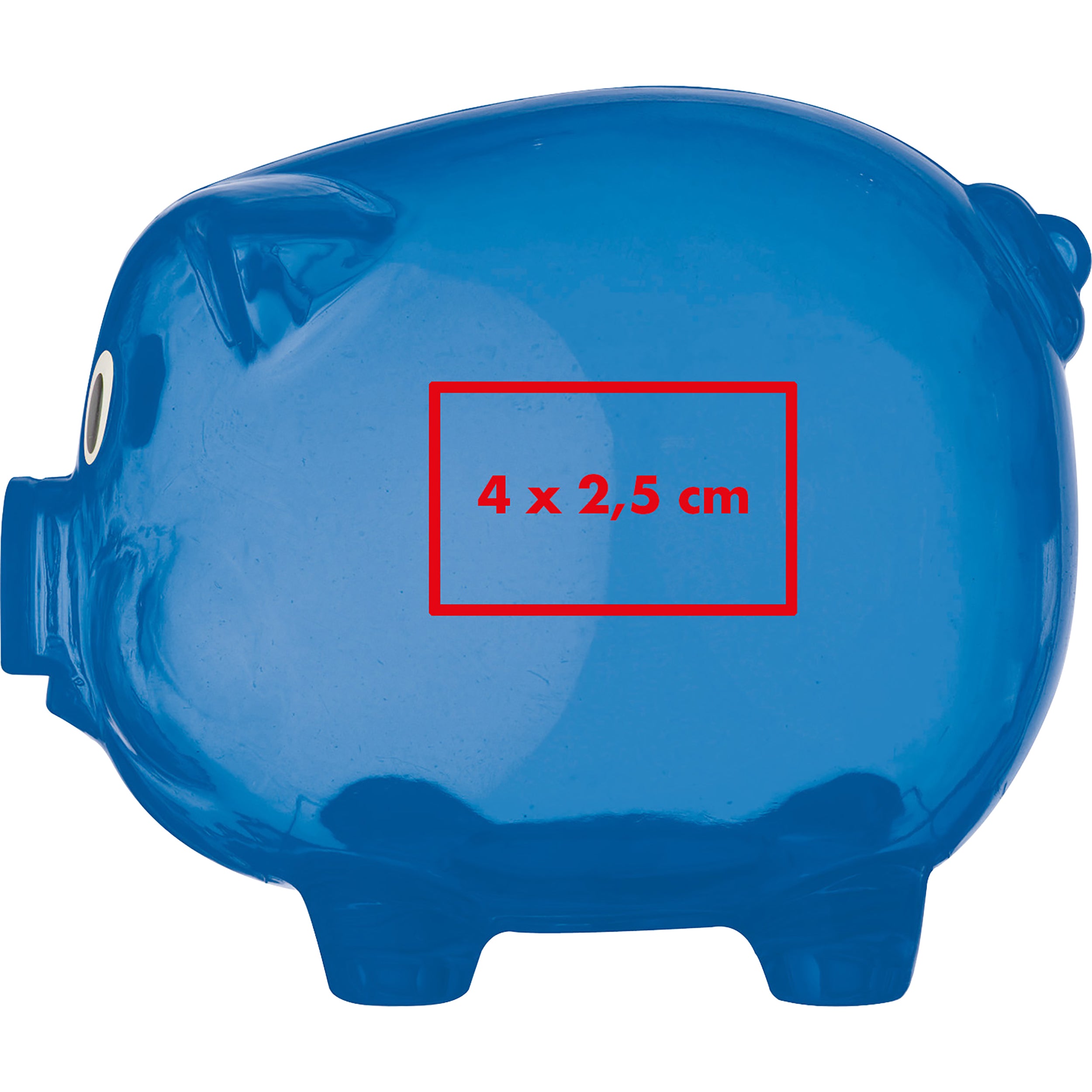 Transparentes Sparschwein TRUDY
