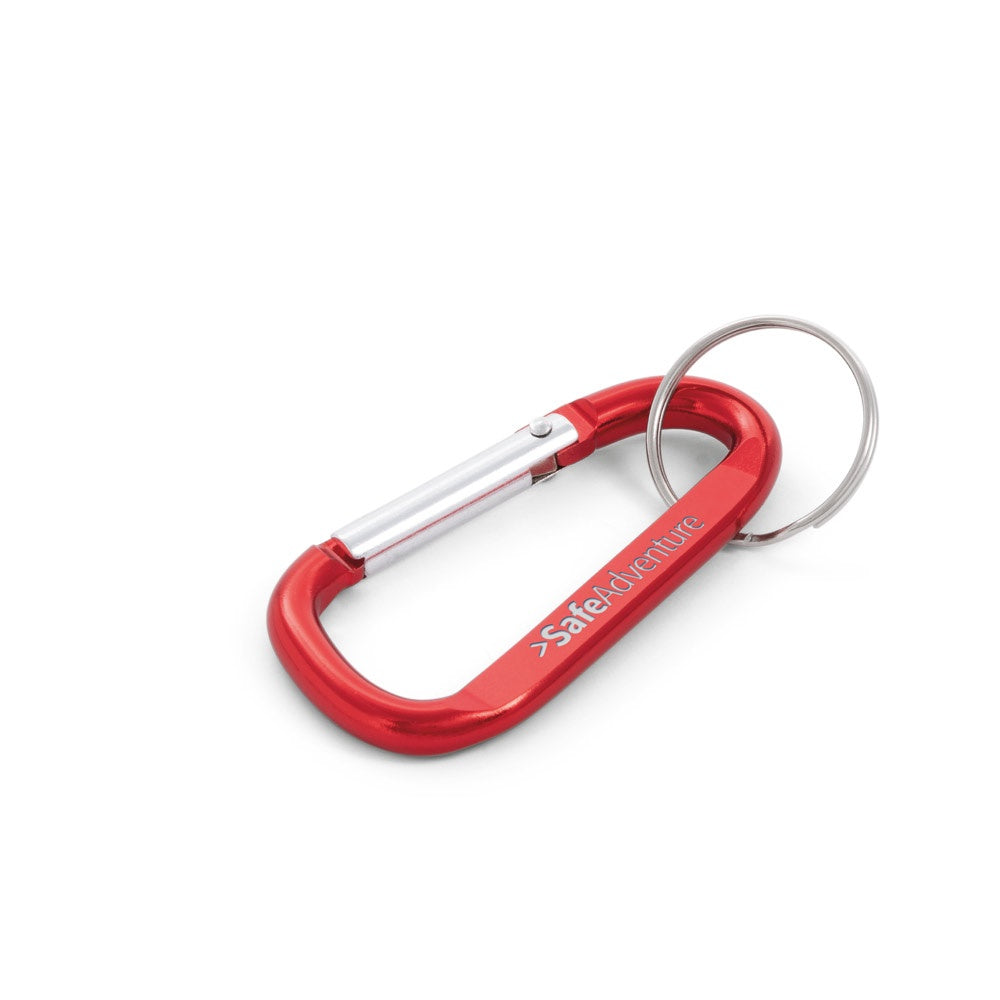 MATTHEW. Karabinerclip aus Aluminium mit Schlüsselring