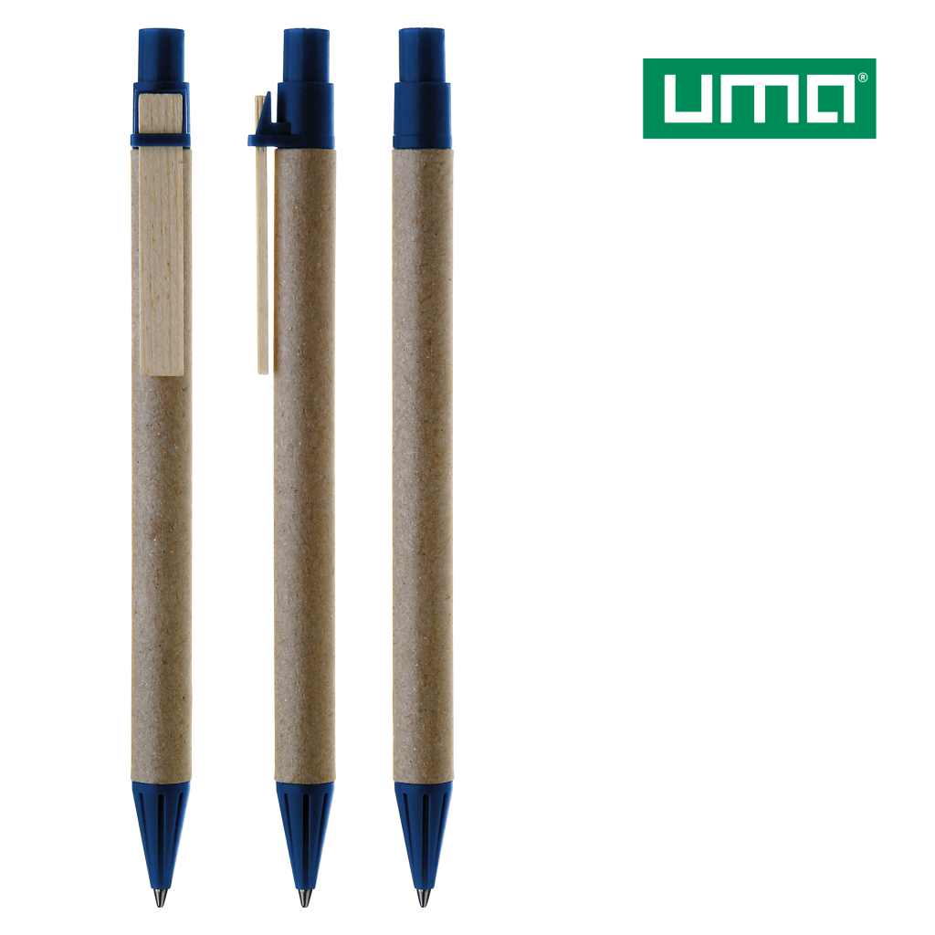 UMA PAPER PEN Druckkugelschreiber – Mittelblau