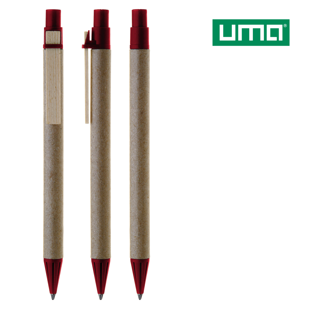 UMA PAPER PEN Druckkugelschreiber – Rot